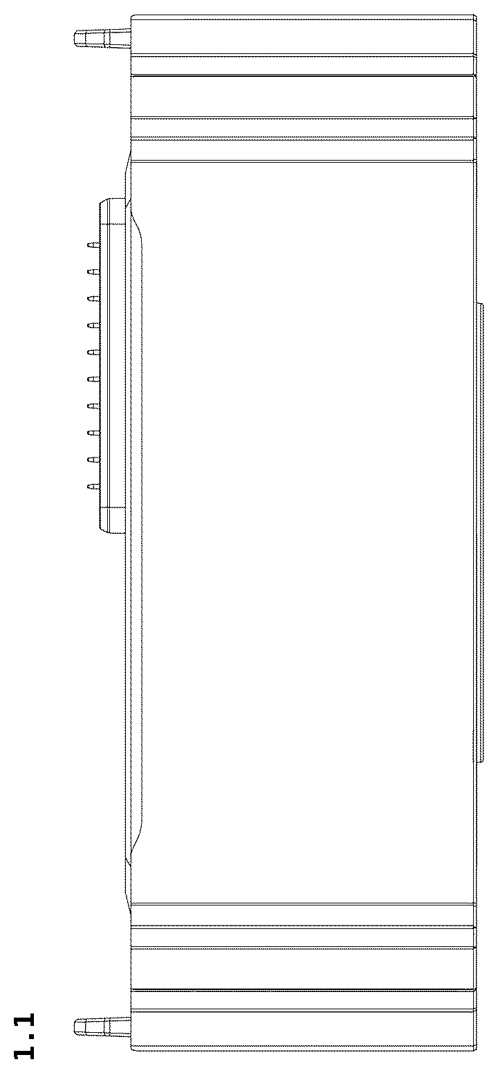 Patent USD1077732 Figure 1 – Battery pack