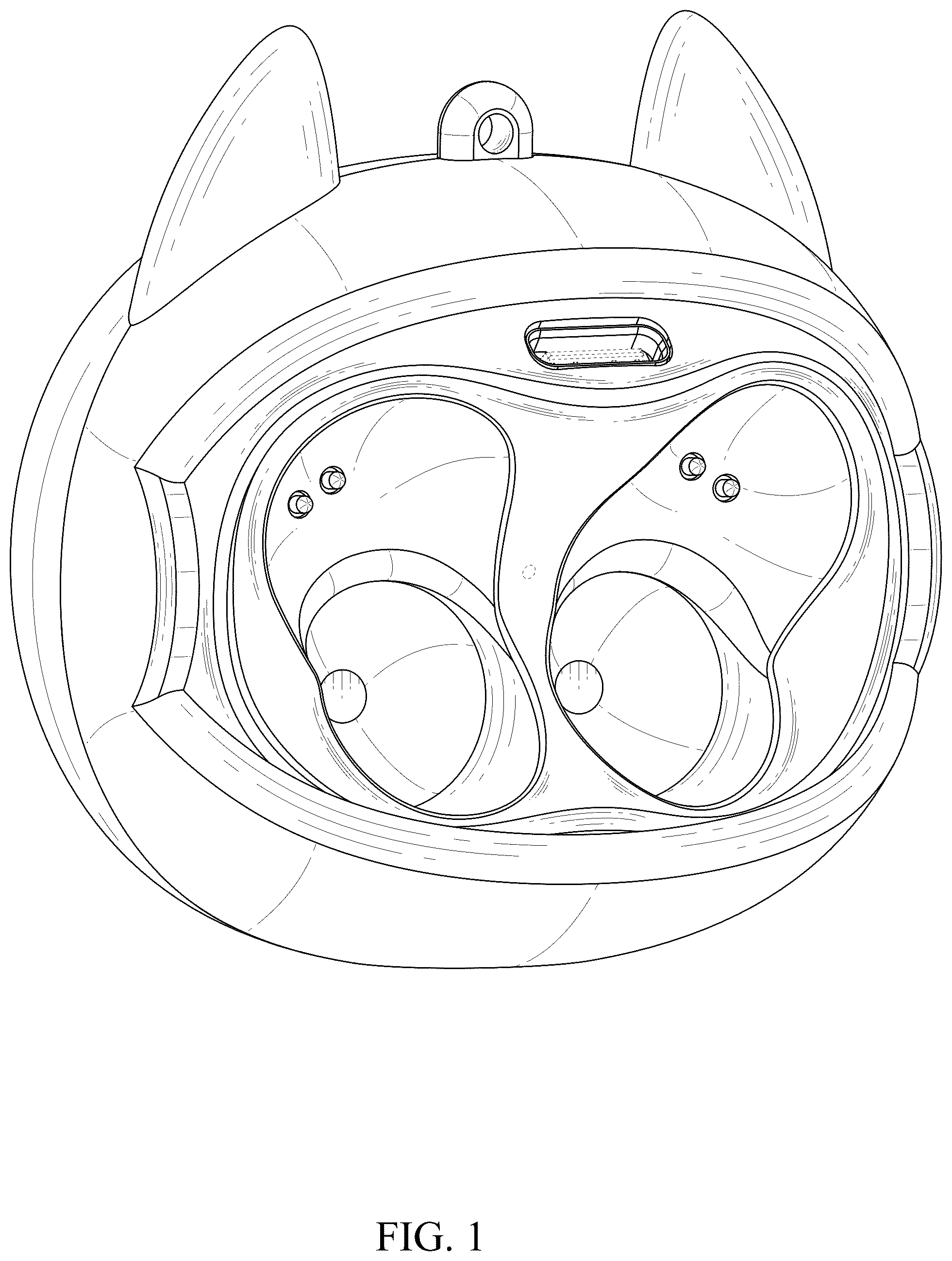 Patent USD1077737 — Wireless headset charging bay — Figure 1