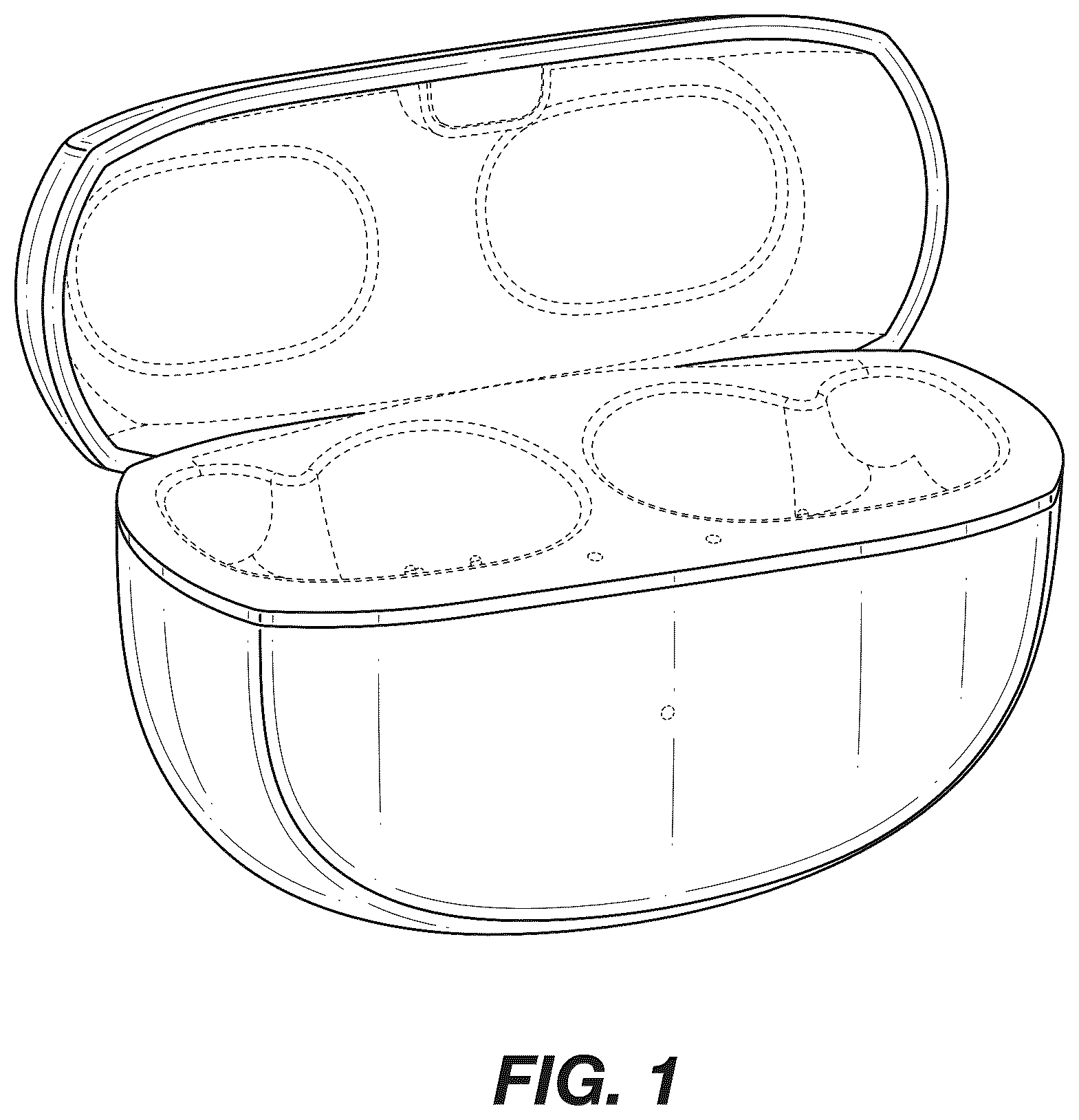 Patent USD1077741 Figure 1 – Charging case
