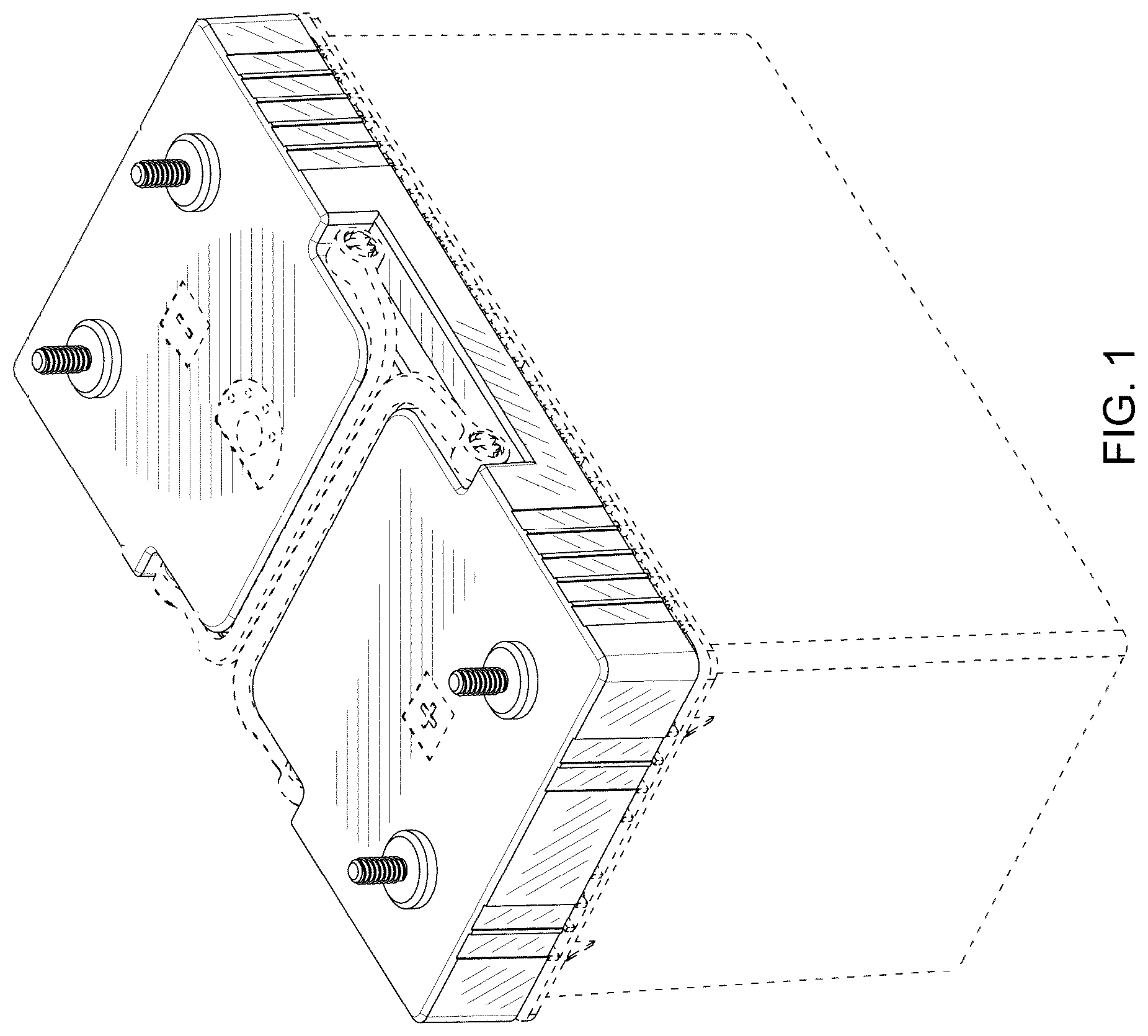 Patent USD1077747 Figure 1 – Cover for a battery