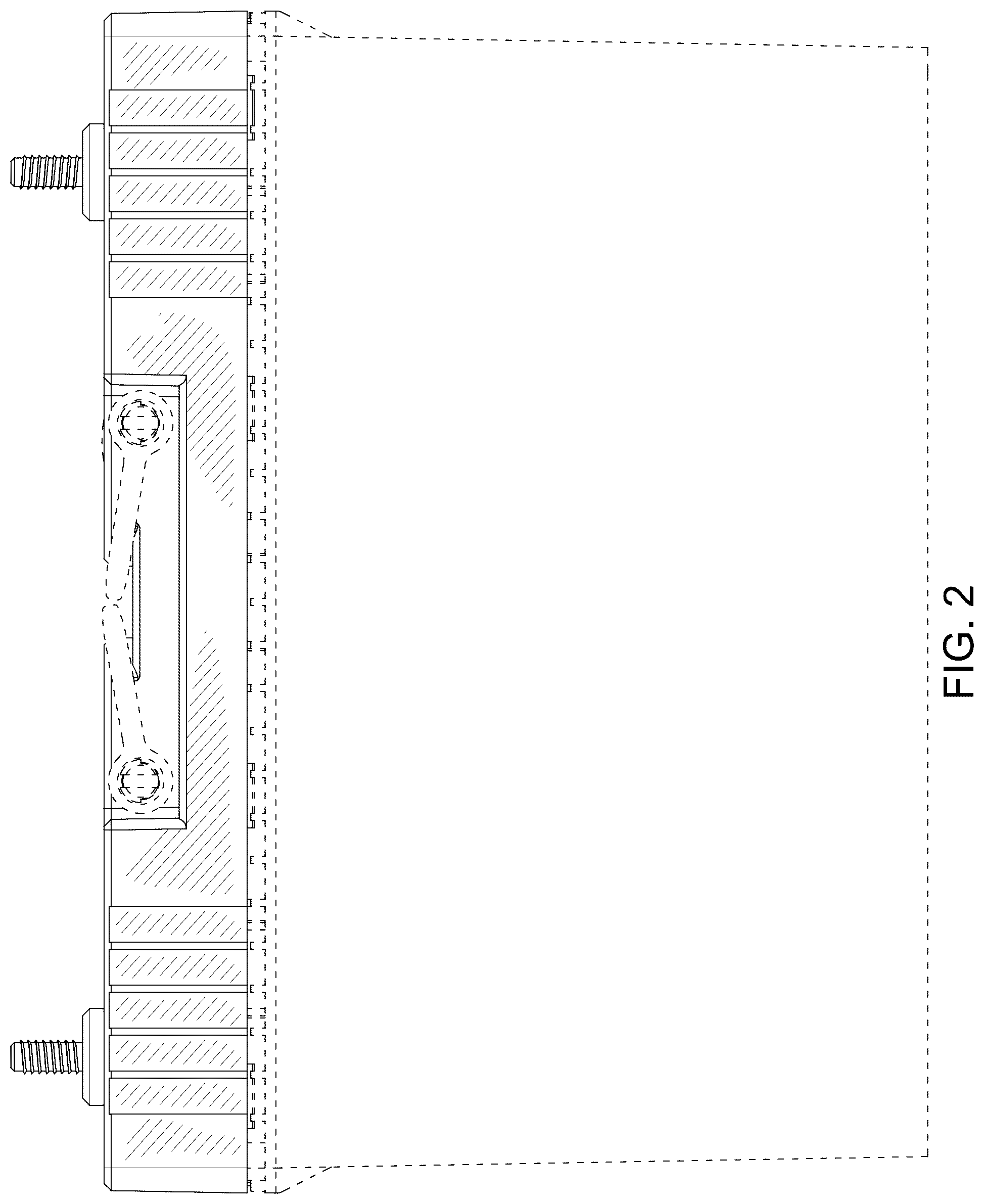 Patent USD1077748 Figure 2 – Cover for a battery
