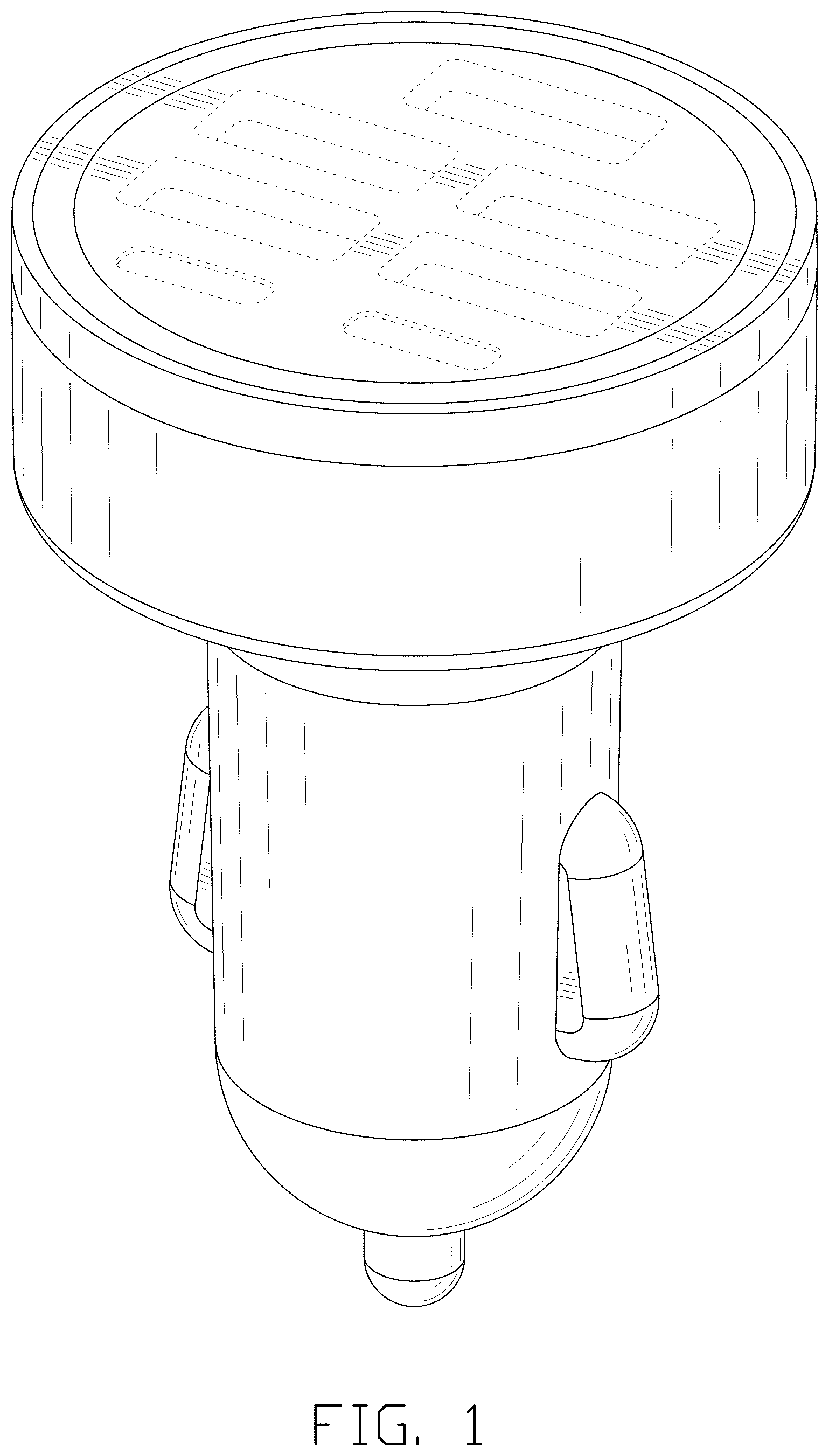 Patent USD1077754 Figure 1 – Car charger