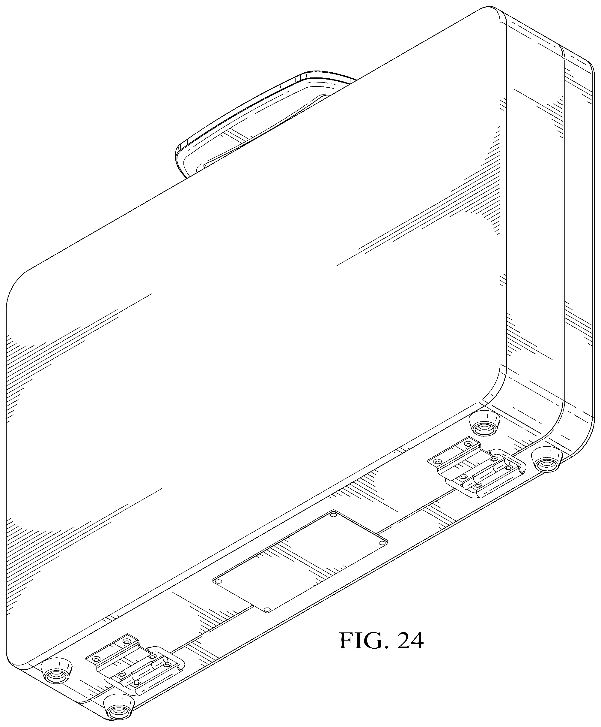 Patent USD1077774 Figure 18 – Briefcase stereo