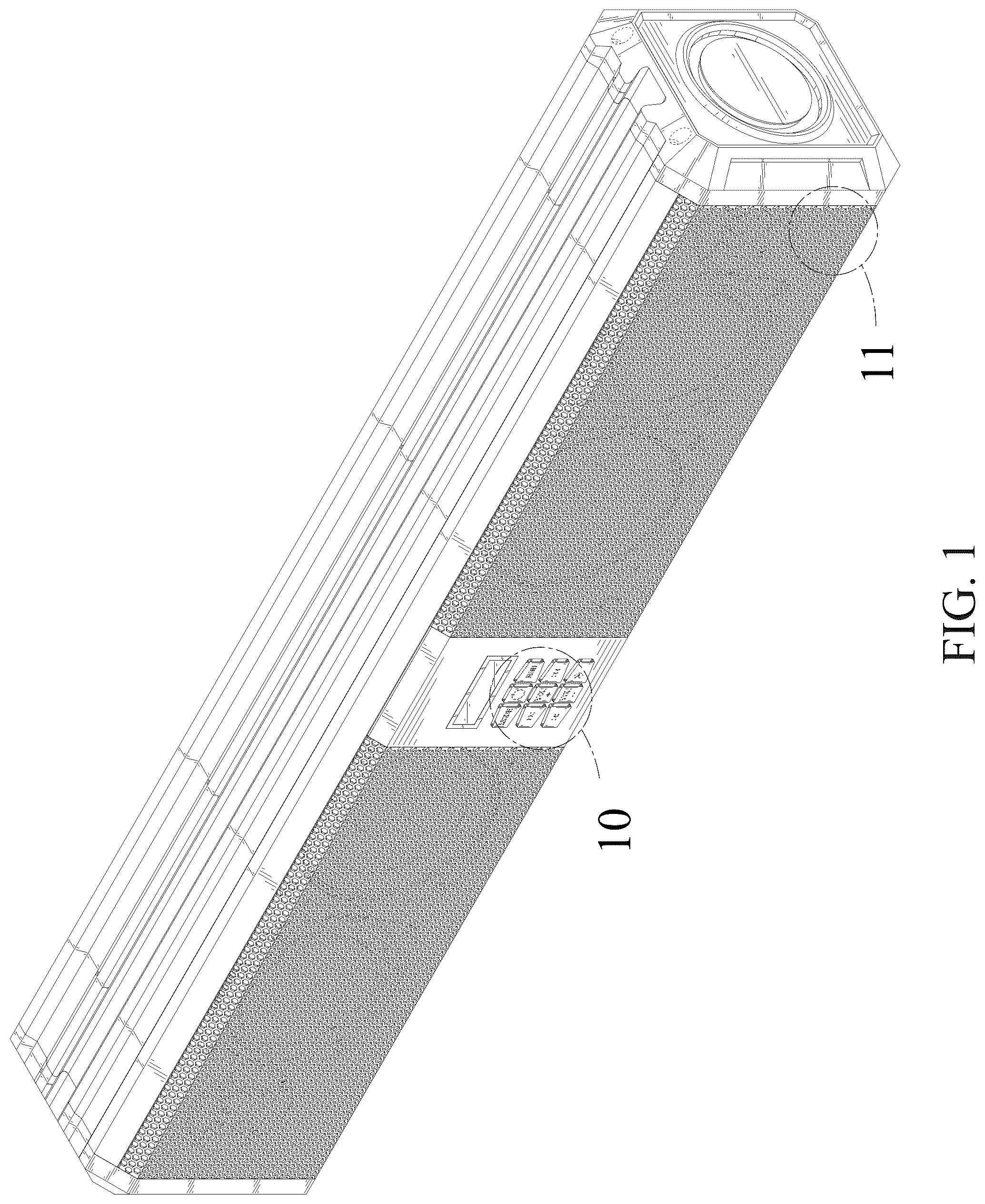 Patent USD1077777 — Sound bar — Figure 1