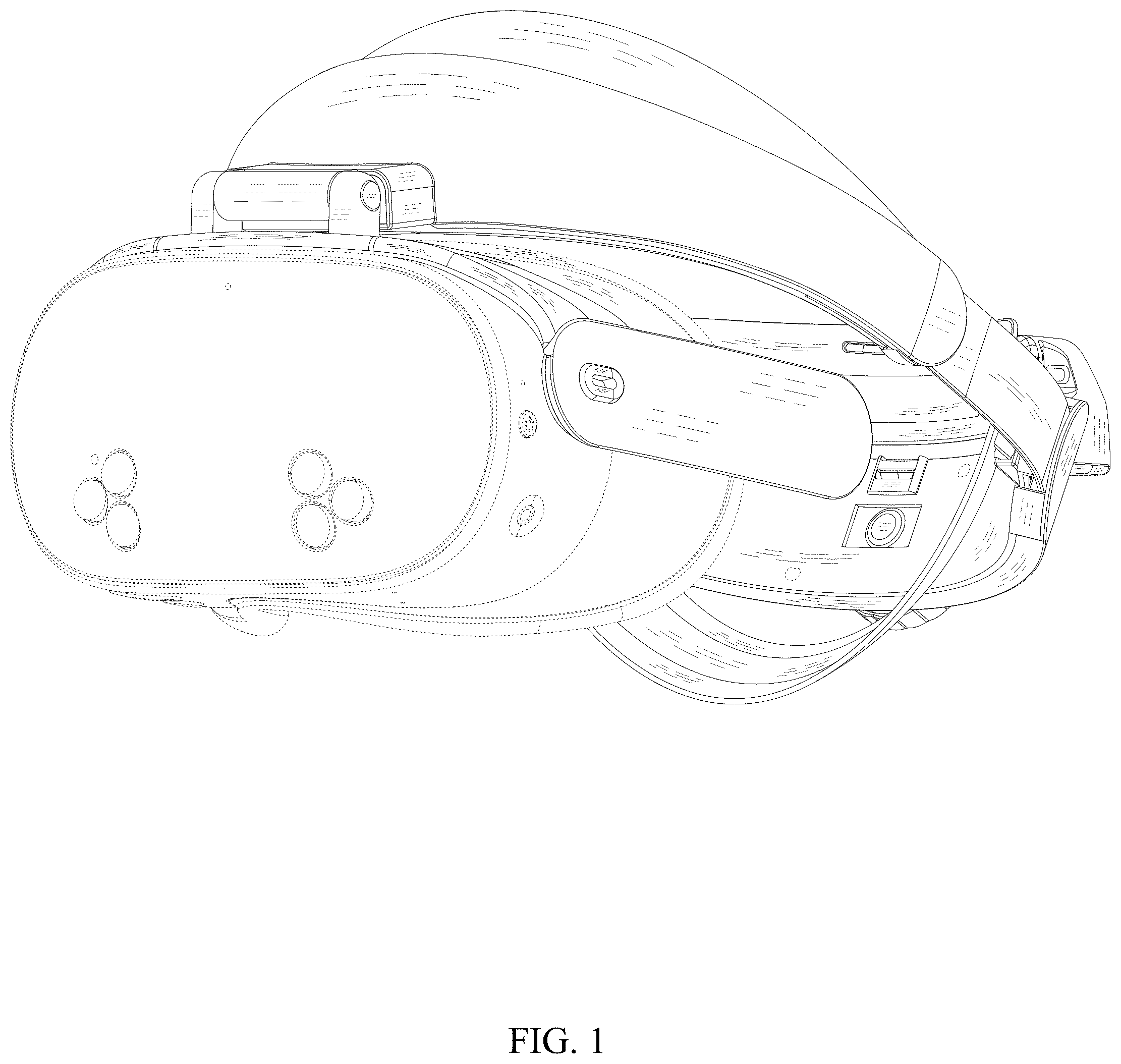Patent USD1077804 — Flip and stretch VR headset — Figure 1