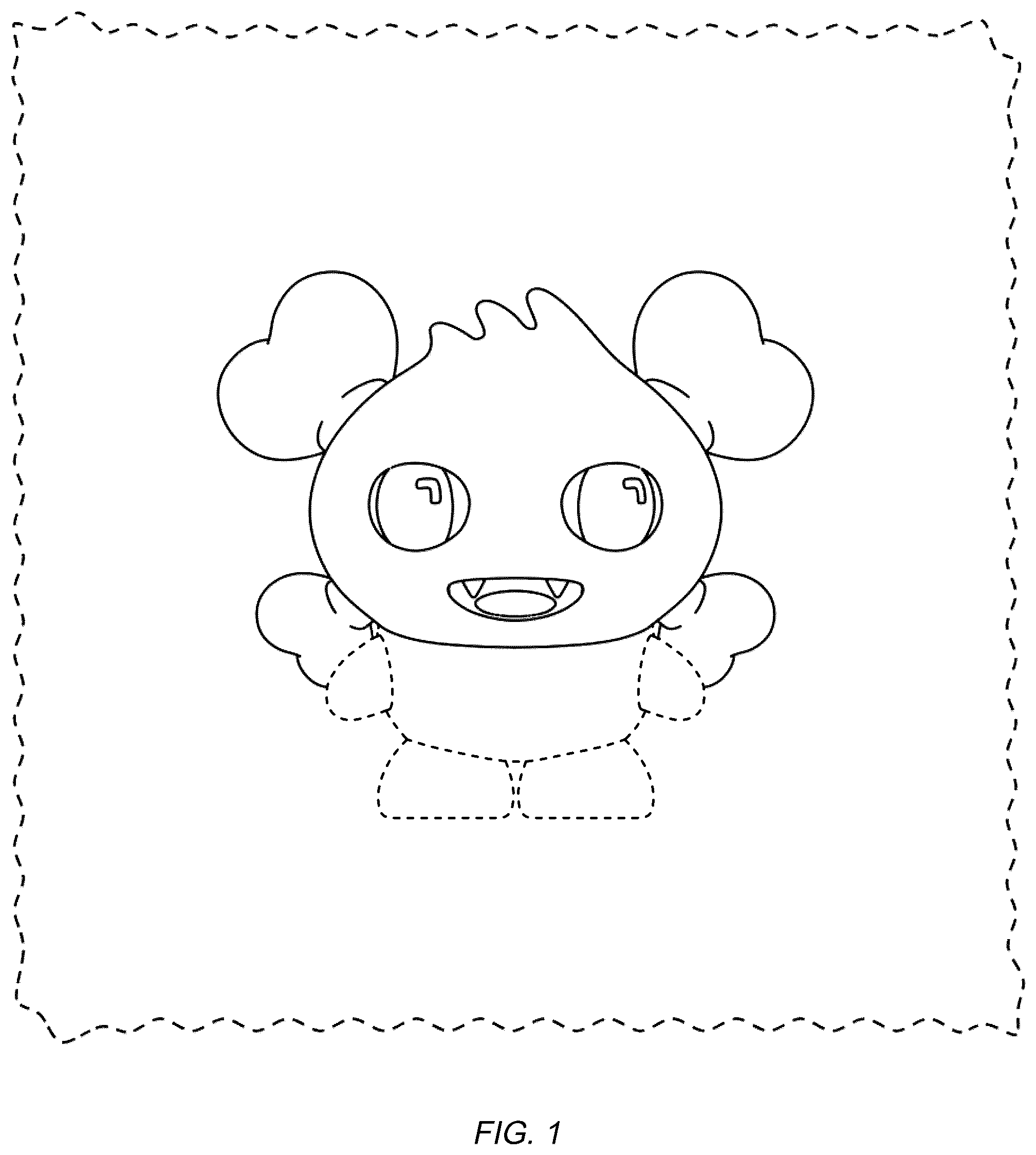 Patent USD1077828 Figure 1 – Display screen with an icon