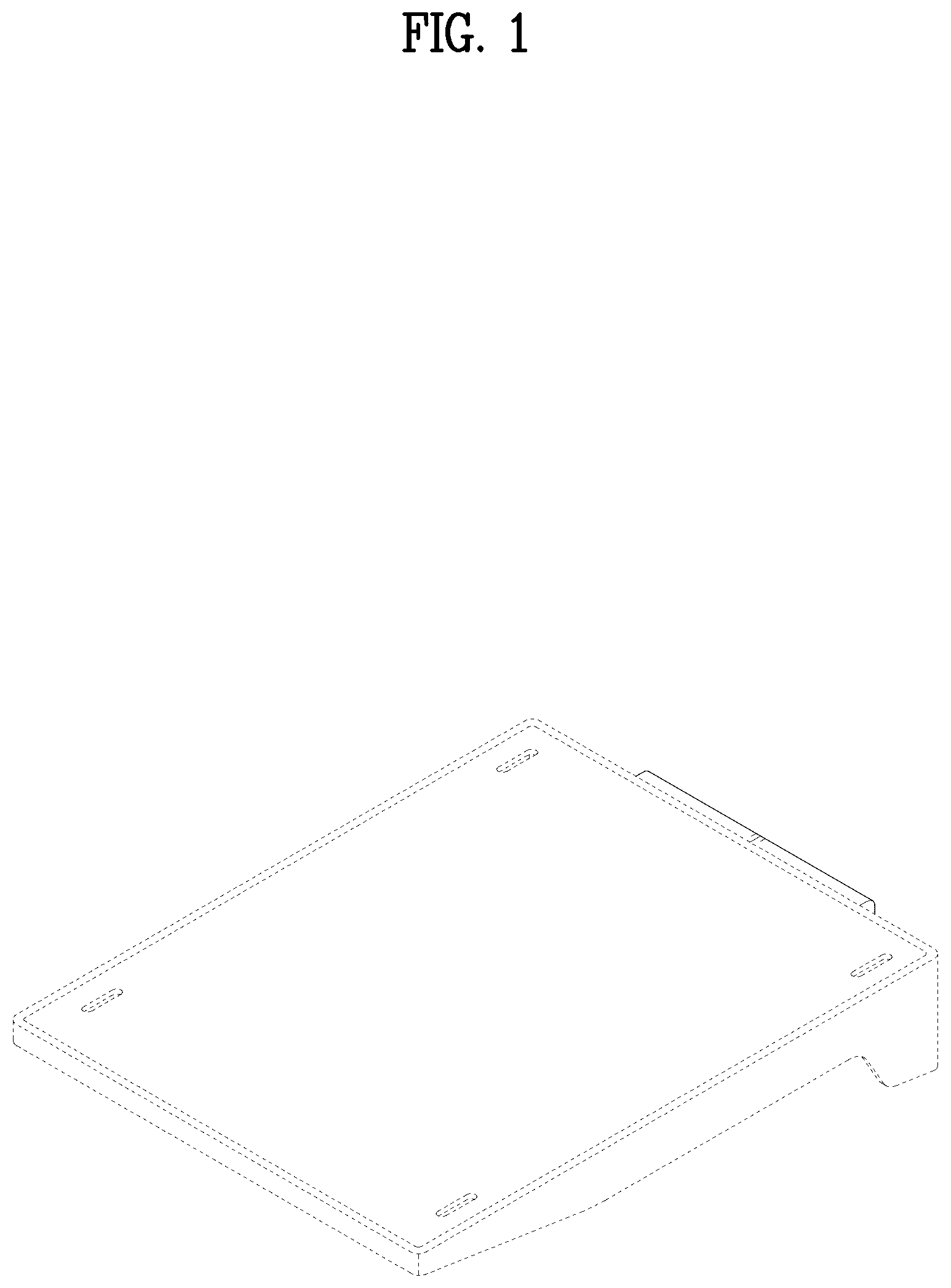 Patent USD1077870 Figure 1 – Shelf for refrigerator