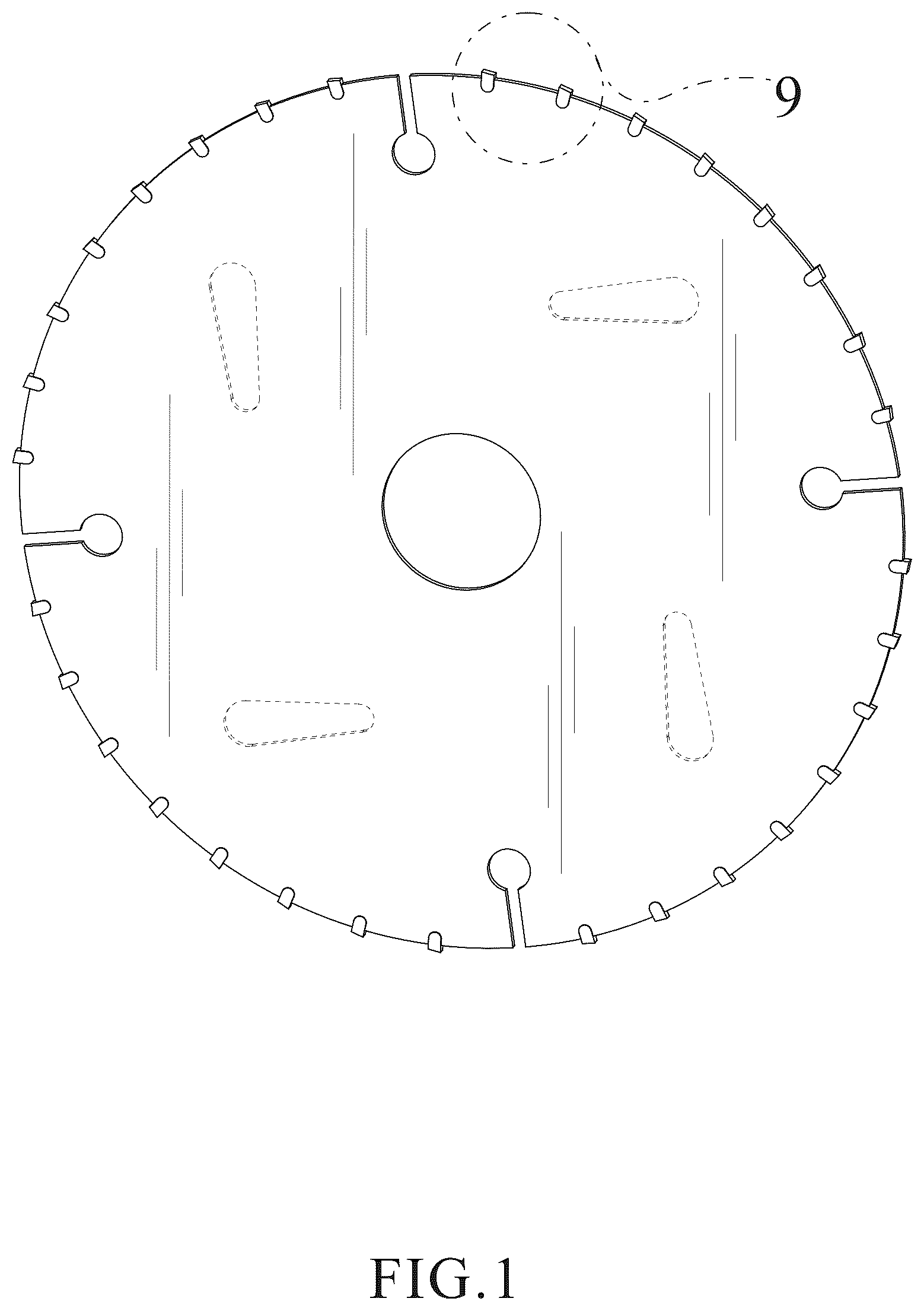 Patent USD1077875 — Circular saw blade — Figure 1