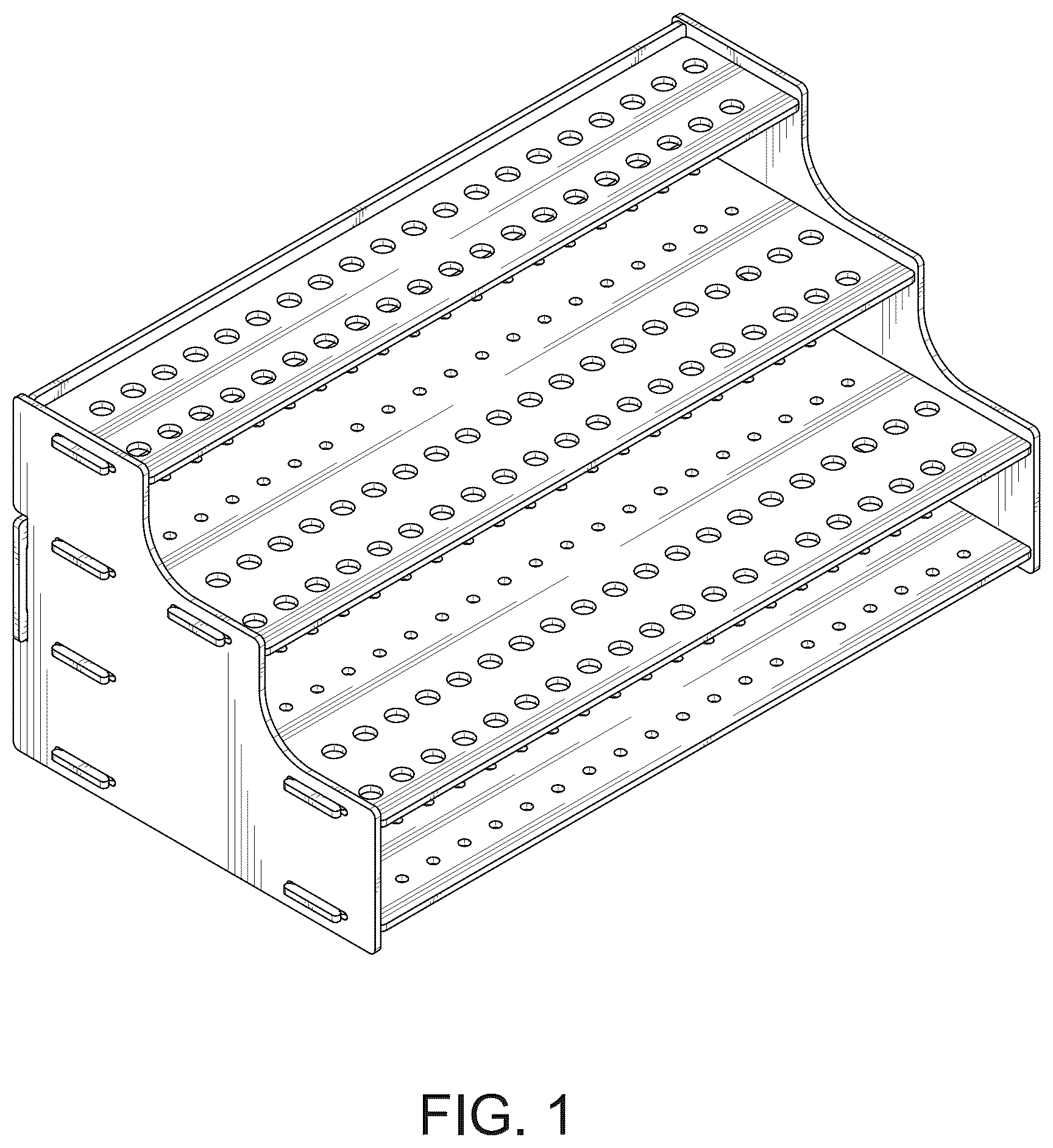 Patent USD1077907 — Color pencil storage rack — Figure 1