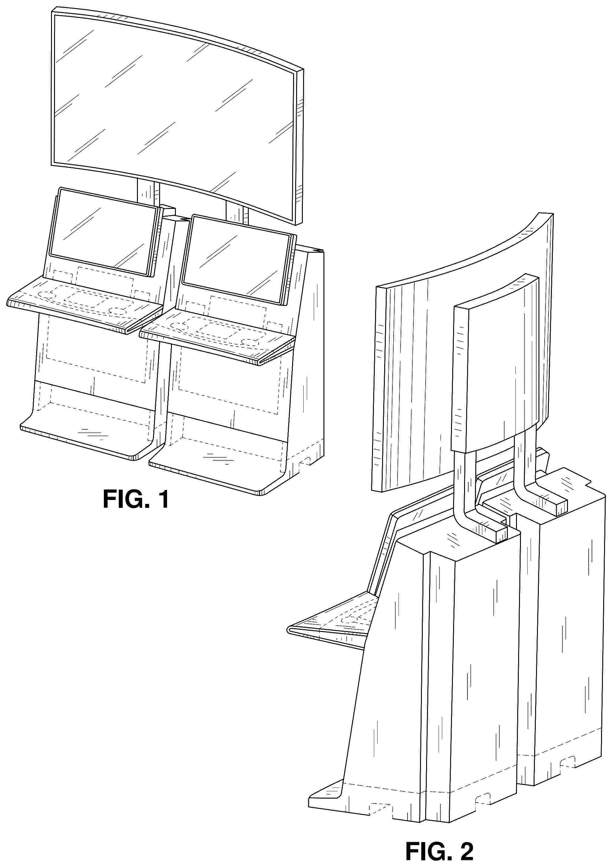 Patent USD1077924 — Set of gaming machines with community display — Figure 1