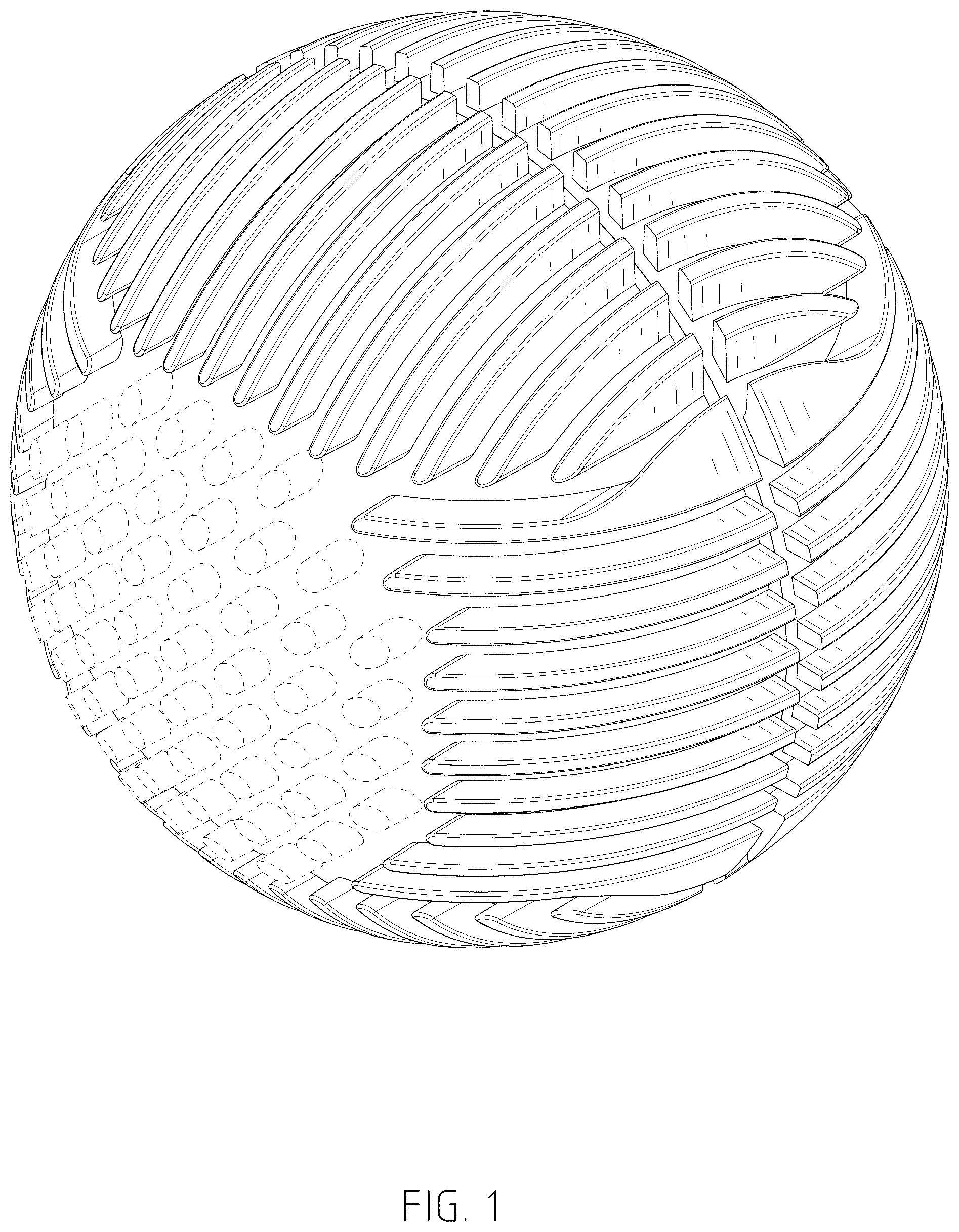 Patent USD1077929 — Sensory ball — Figure 1