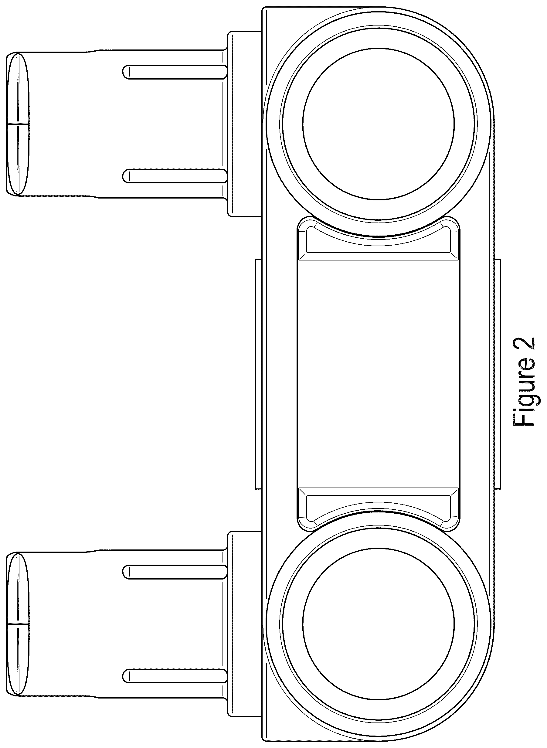 Patent USD1077931 Figure 2 – Beam module toy brick with upstanding connectors