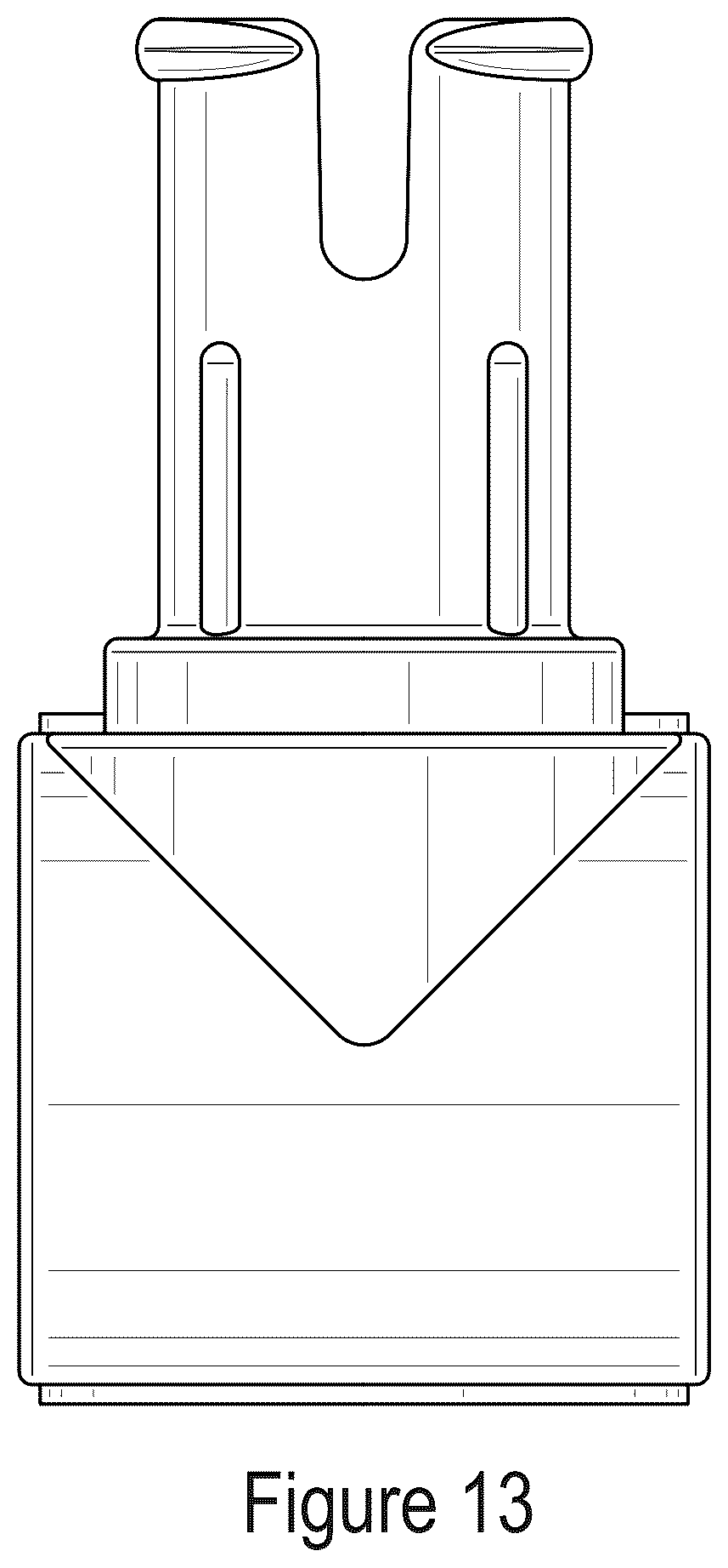 Patent USD1077931 Figure 13 – Beam module toy brick with upstanding connectors