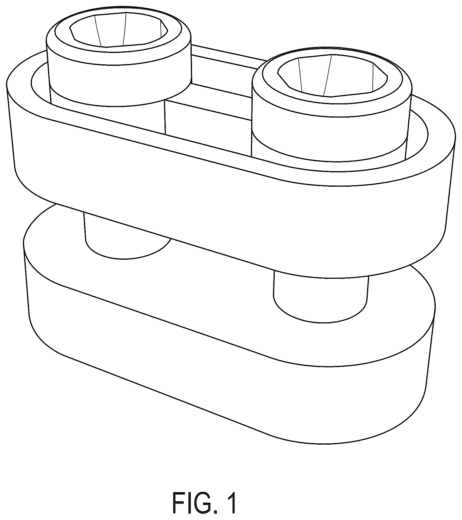 Patent USD1077933 — Interlocking toy brick — Figure 1