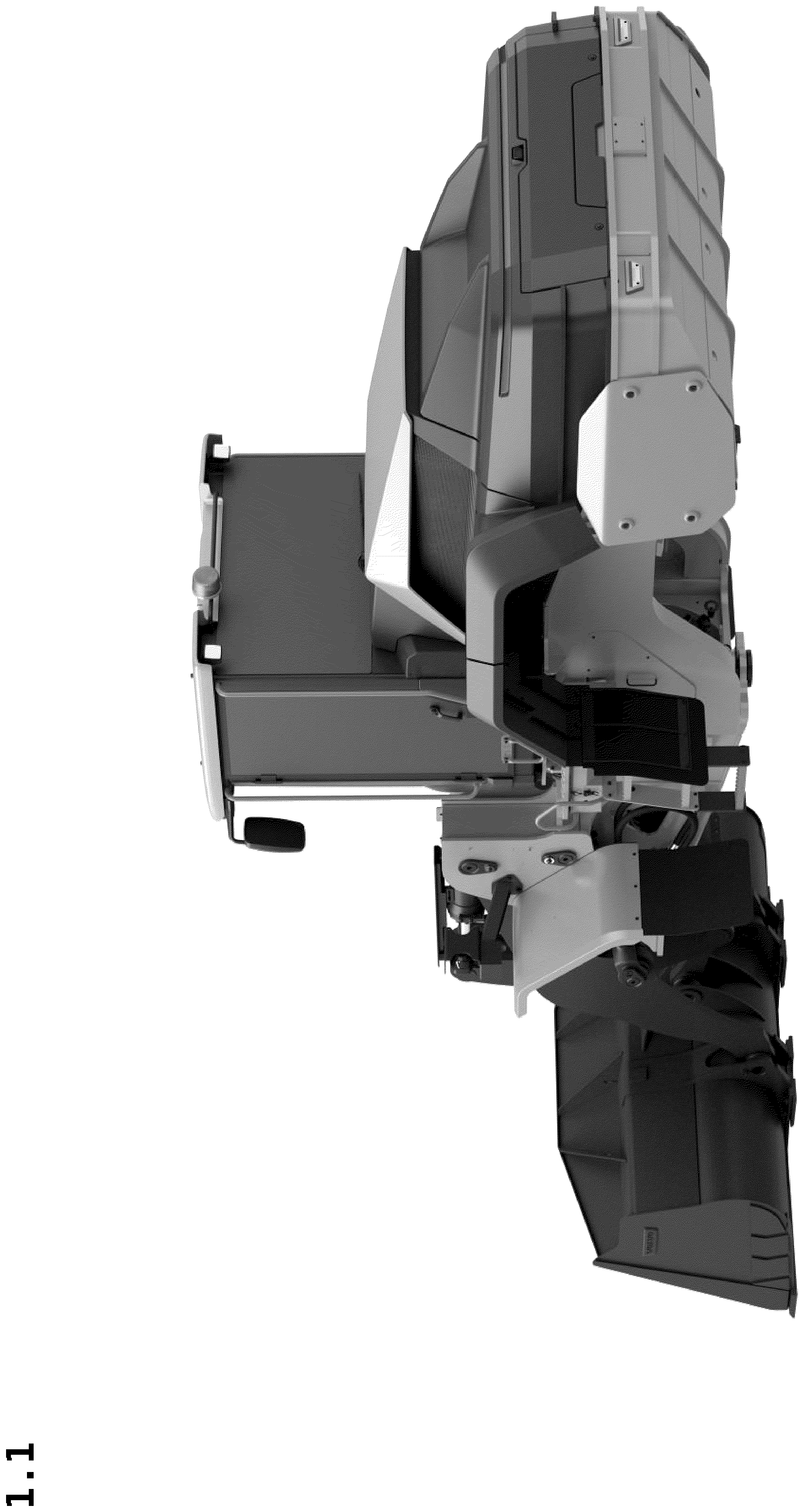 Patent USD1077940 Figure 1 – Scale model of construction vehicle
