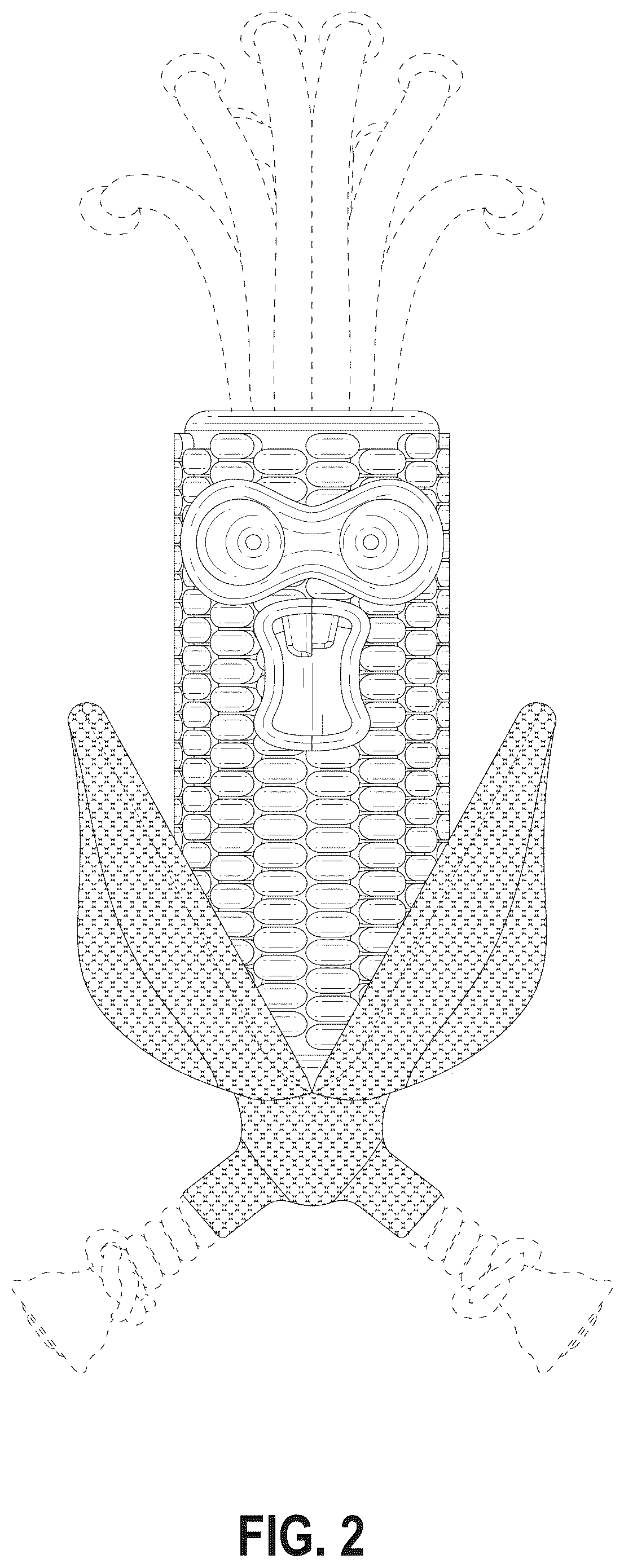 Patent USD1077941 Figure 2 – Corn shaped toy