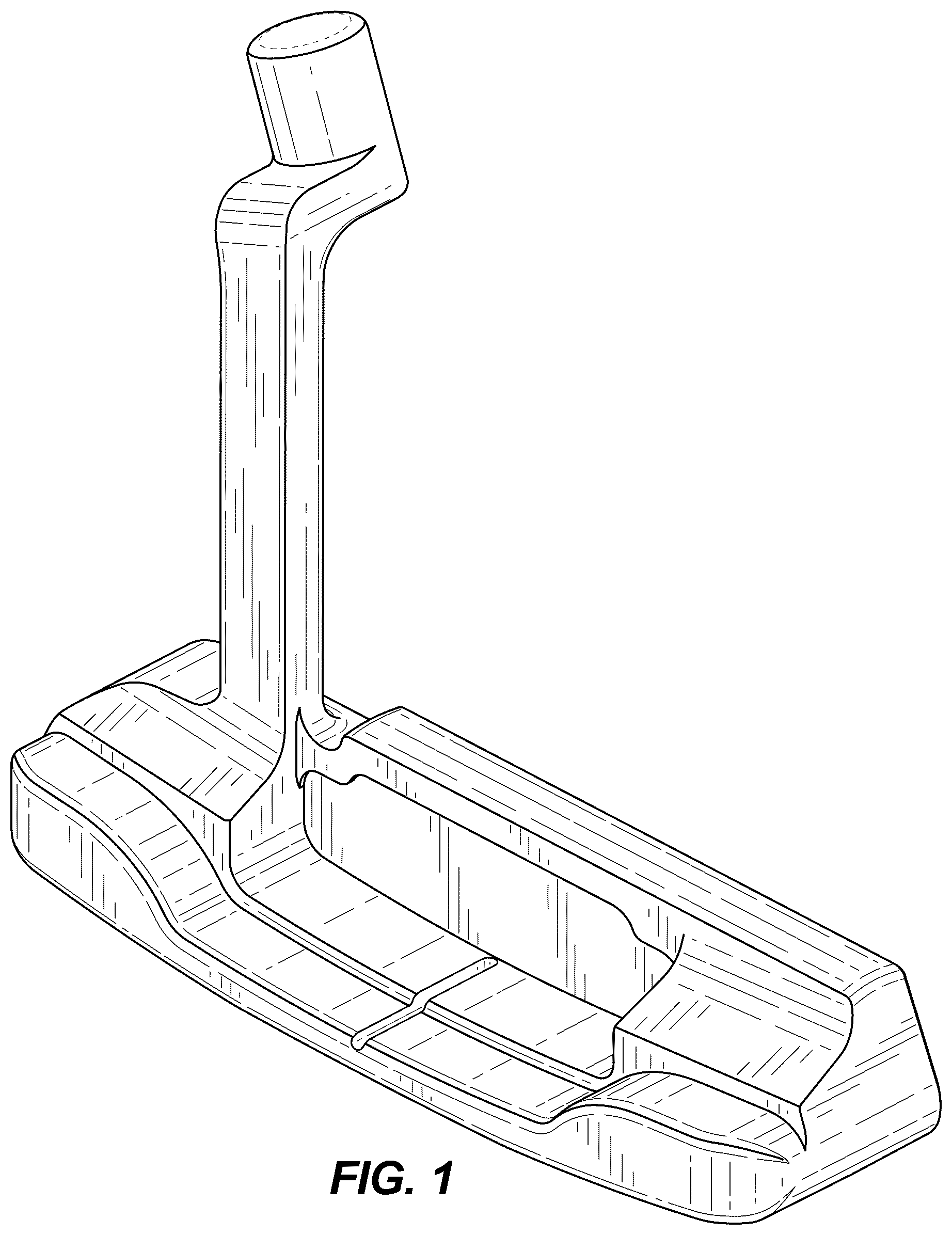 Patent USD1077954 Figure 1 – Golf club head