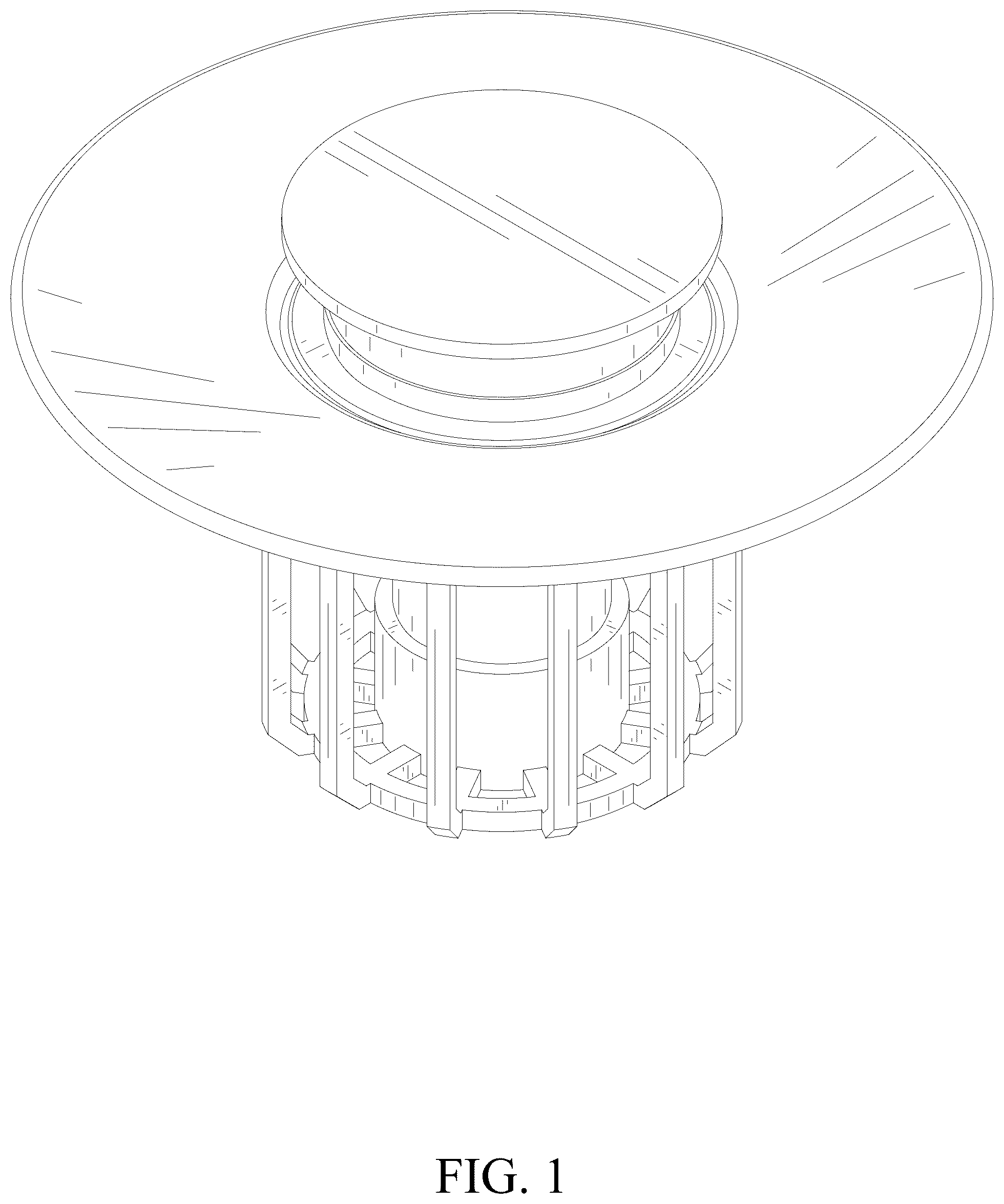 Patent USD1077991 Figure 1 – Bathroom bathtub plug