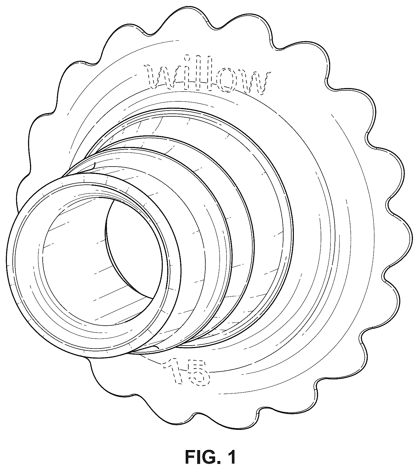 Patent USD1078030 — Insert for a breast pump — Figure 1