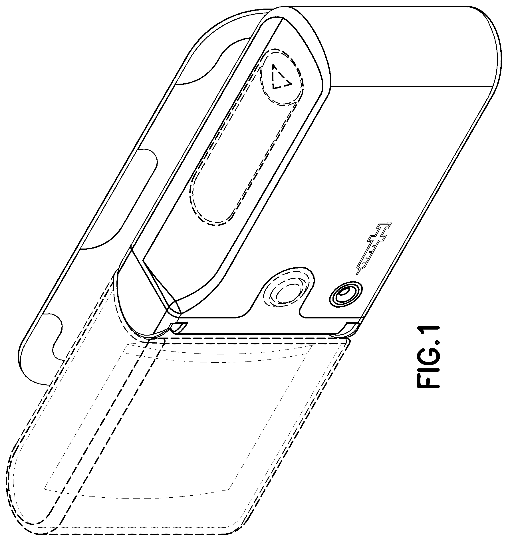 Patent USD1078037 — On-body fillable injector — Figure 1