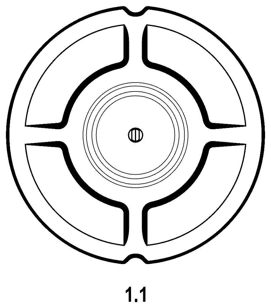 Patent USD1078040 — Cassette for drug delivery actuator — Figure 1
