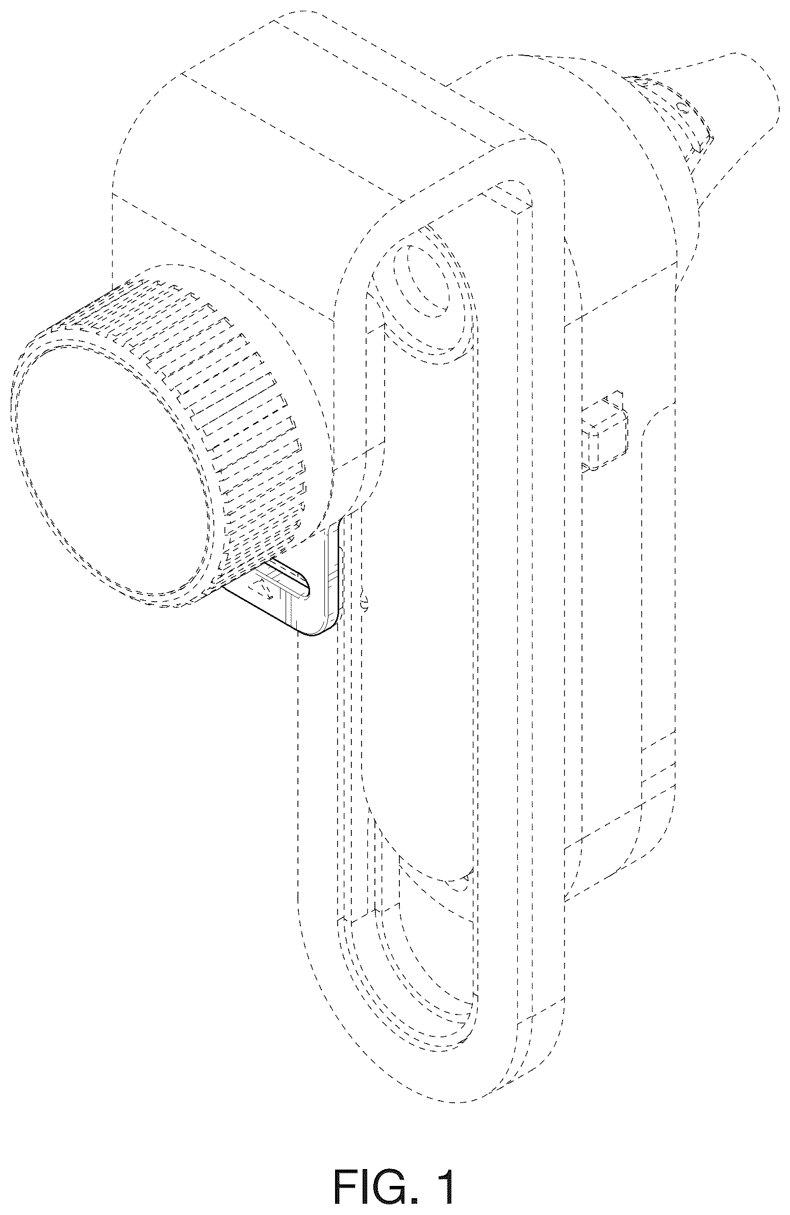 Patent USD1078042 — Optical device with an alignment tab — Figure 1