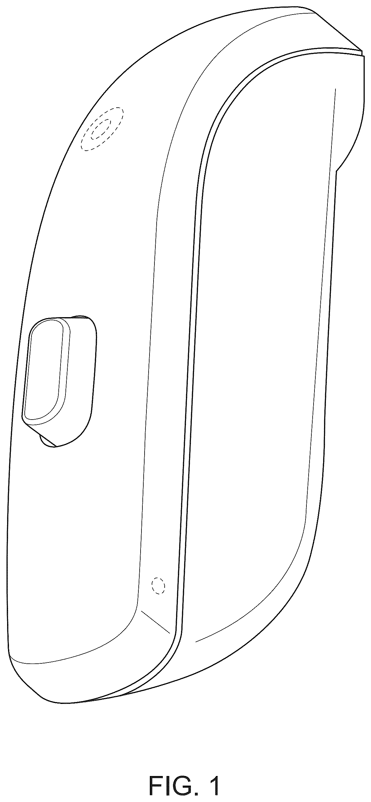 Patent USD1078055 — Hearing aid component — Figure 1