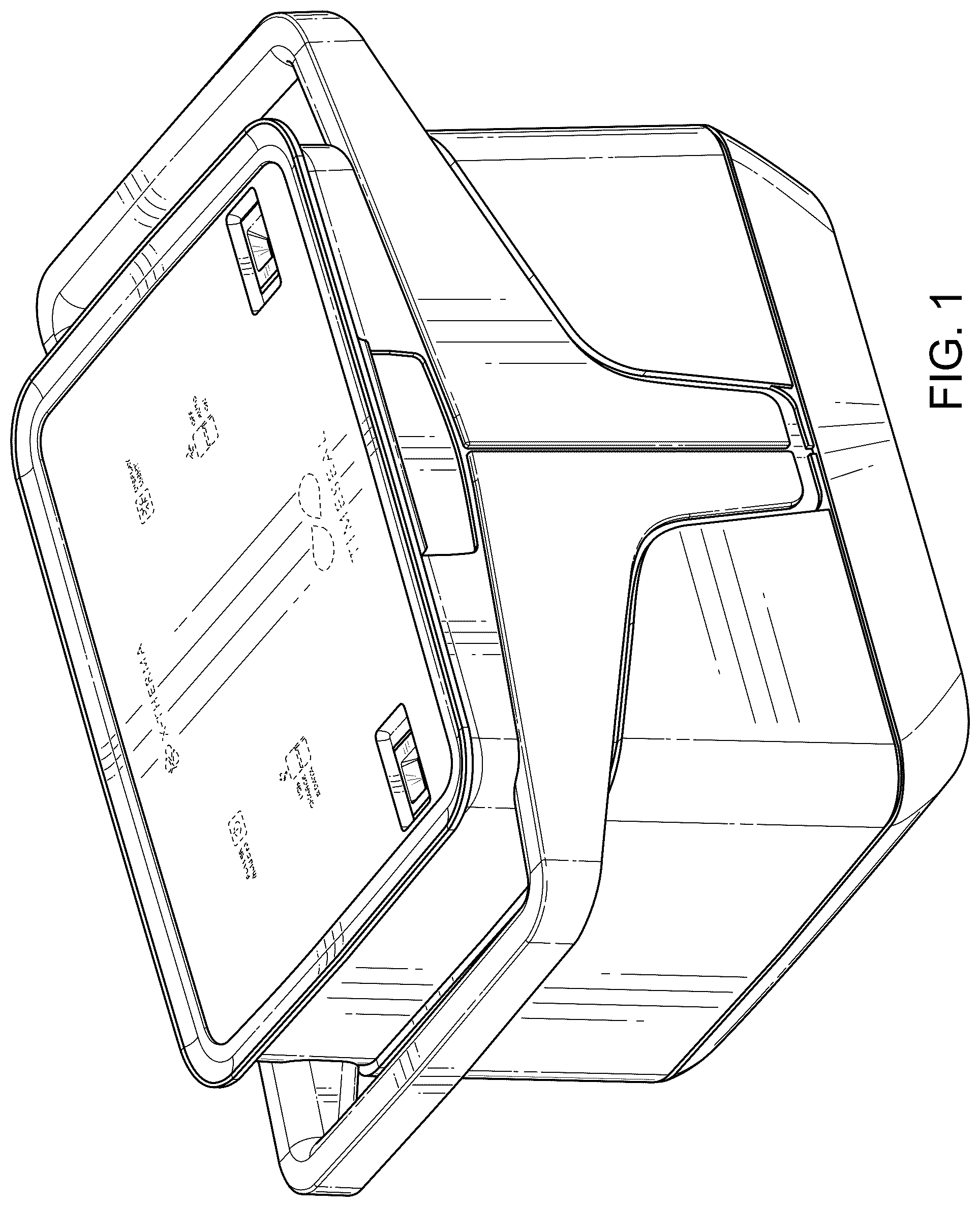 Patent USD1078083 Figure 1 – Organ and tissue transport device