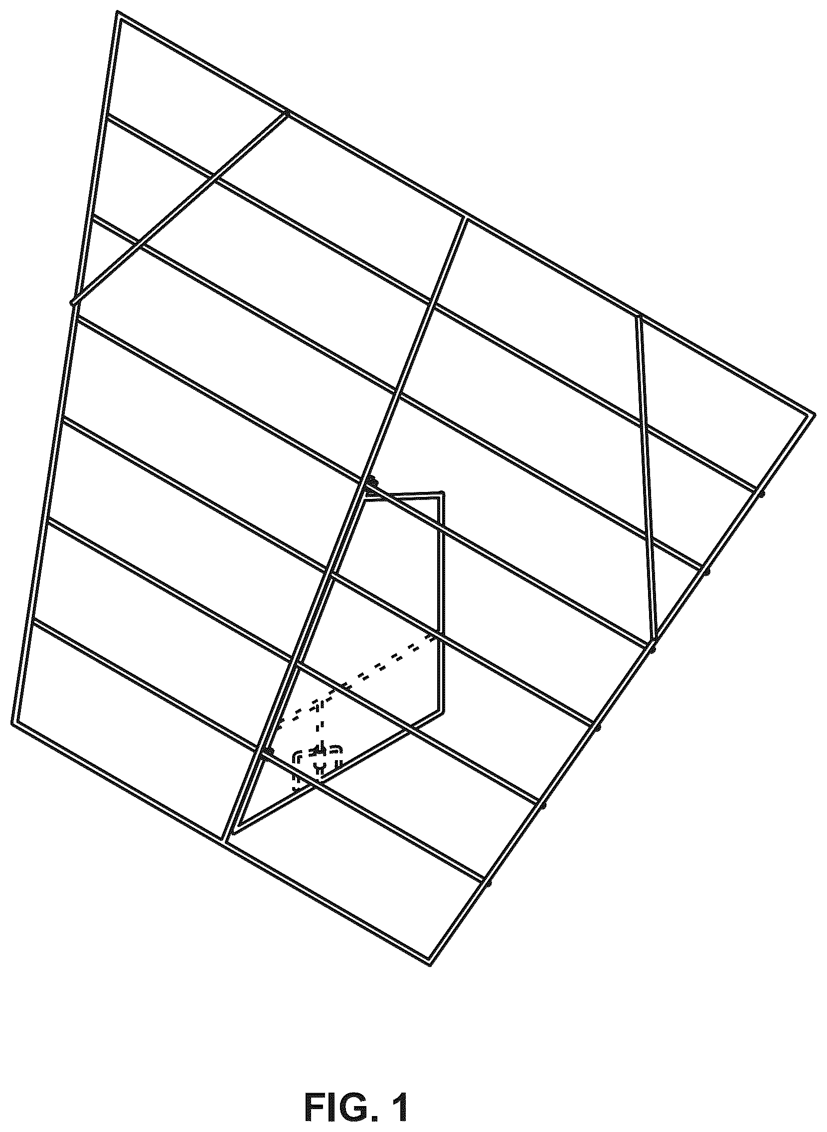 Patent USD1078098 — Deer rails collapsible fence — Figure 1