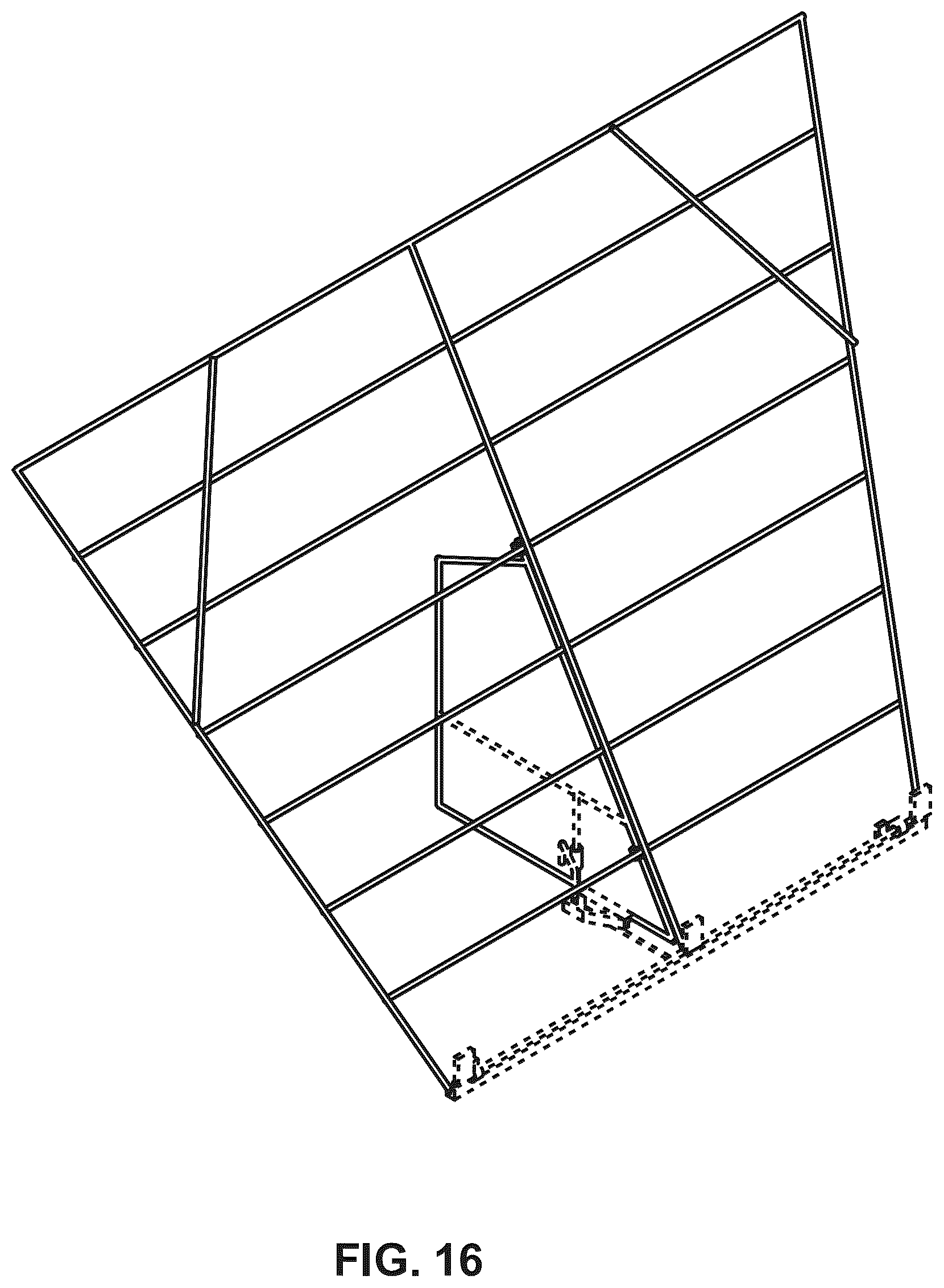 Patent USD1078098 Figure 16 – Deer rails collapsible fence