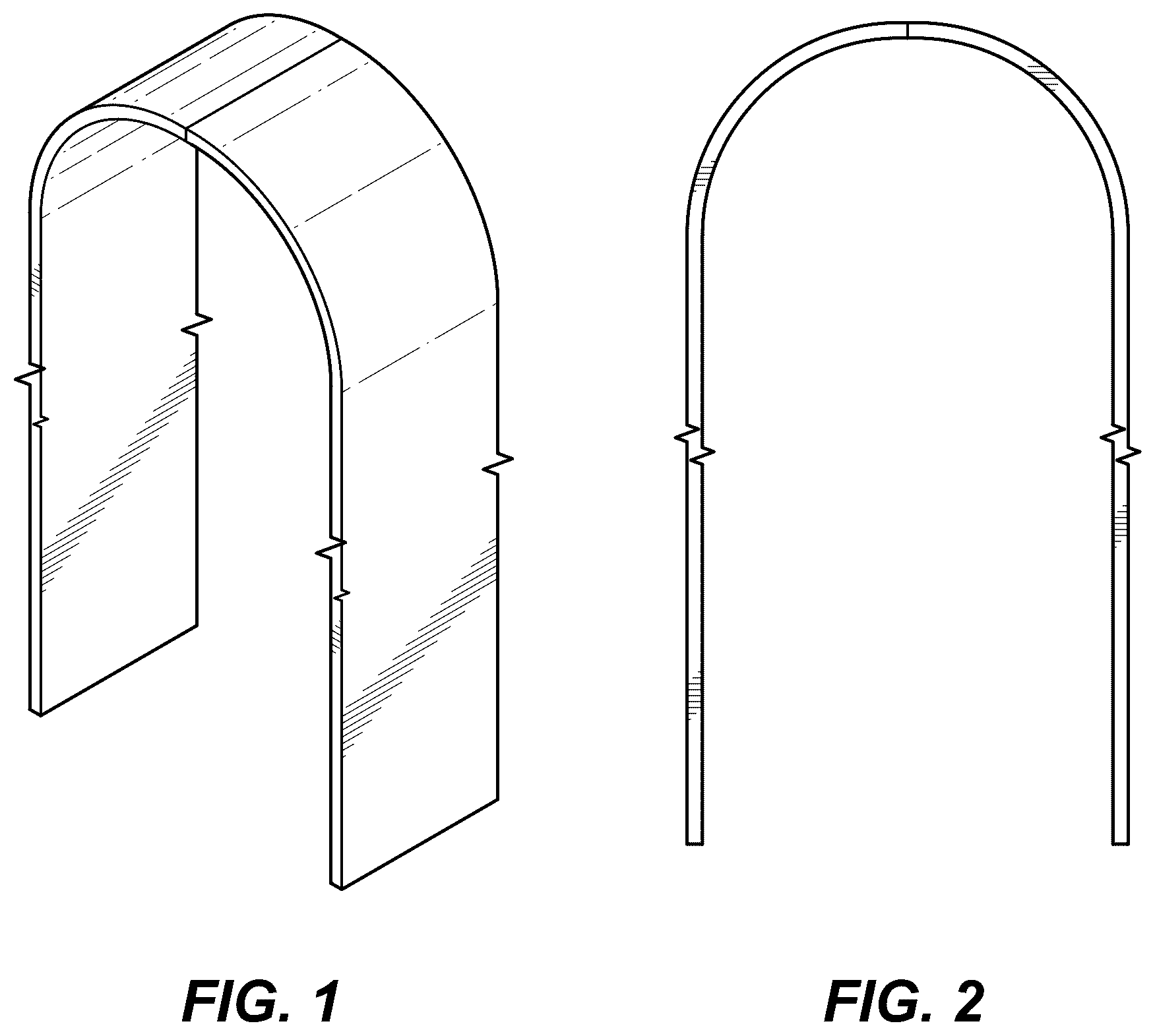 Patent USD1078102 — Round top arch partition — Figure 1