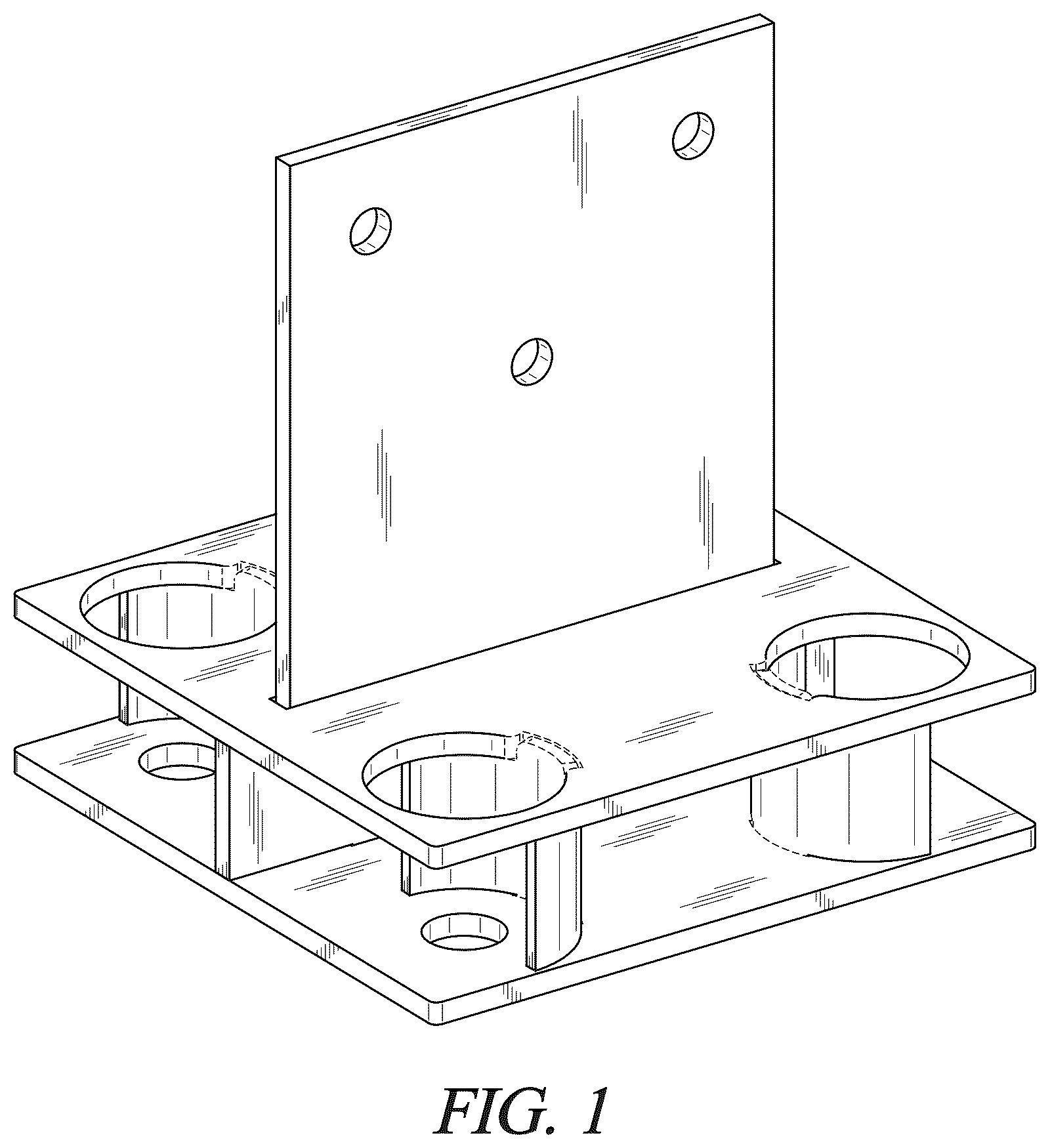 Patent USD1078107 — Elevated knife plate bracket — Figure 1