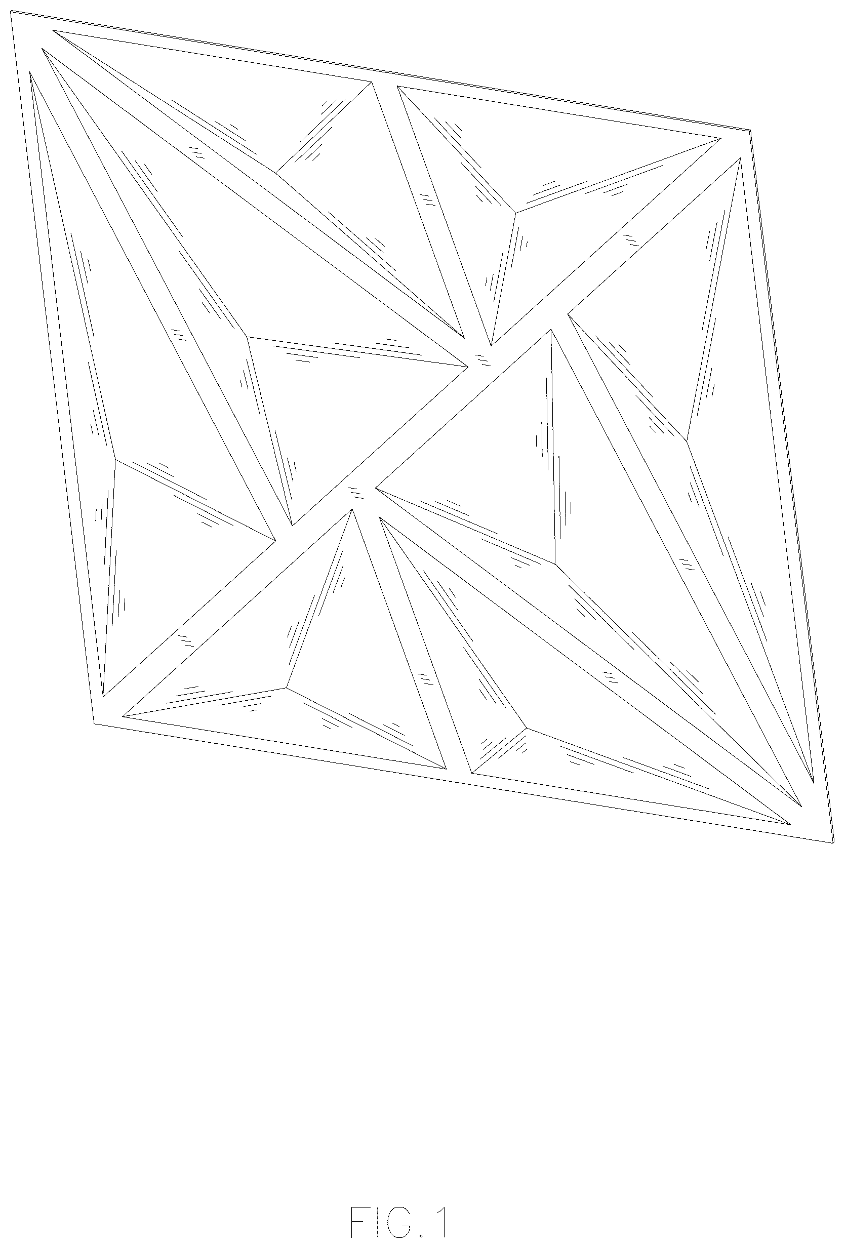 Patent USD1078109 — Wall panel — Figure 1