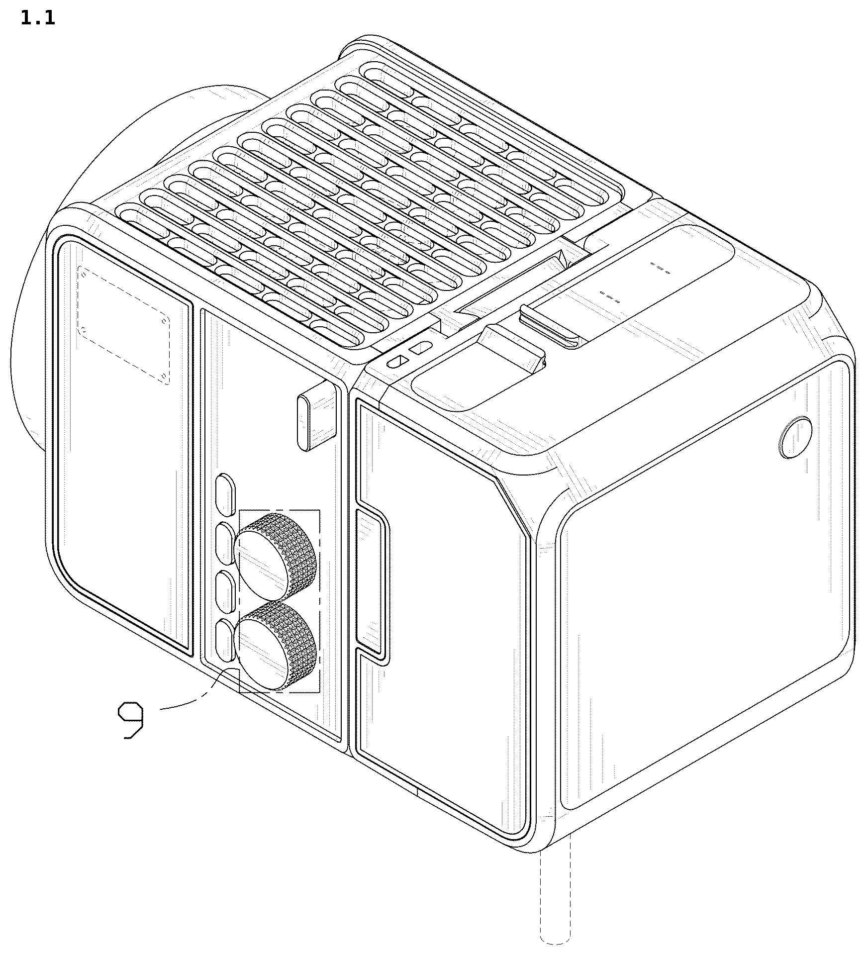 Patent USD1078124 — Photography light — Figure 1