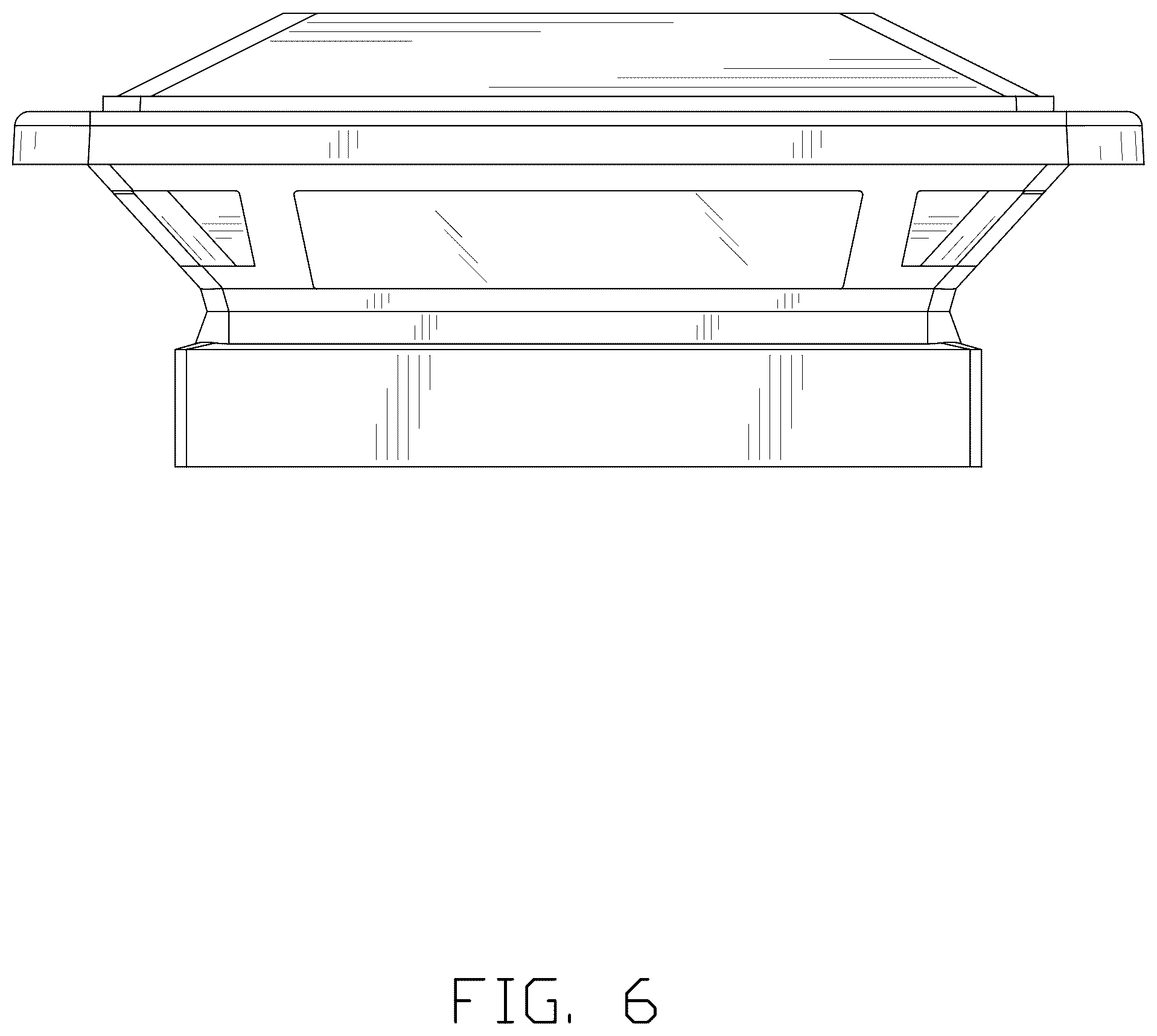 Patent USD1078127 Figure 6 – Solar post cap light