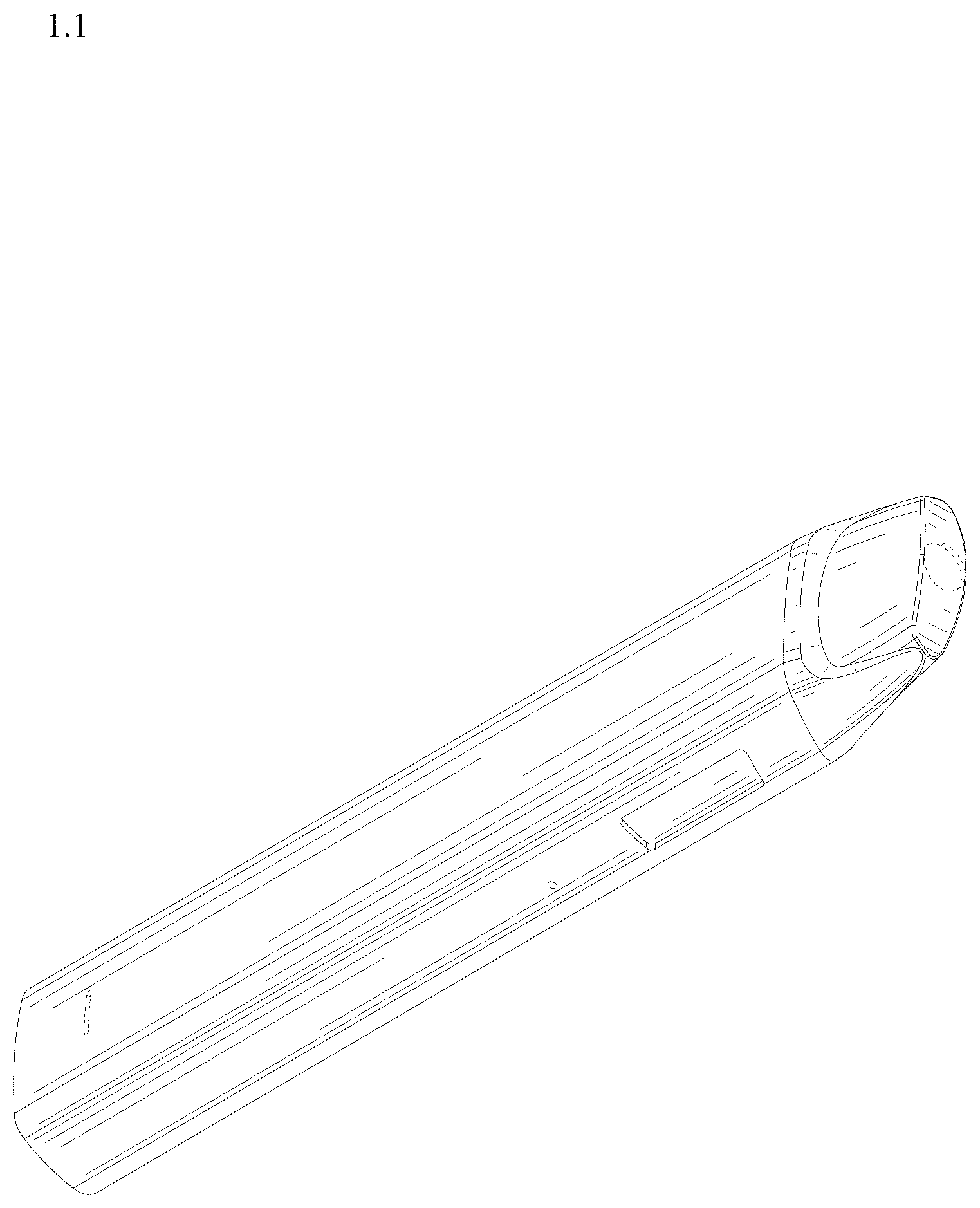 Patent USD1078155 — Aerosol generating device — Figure 1