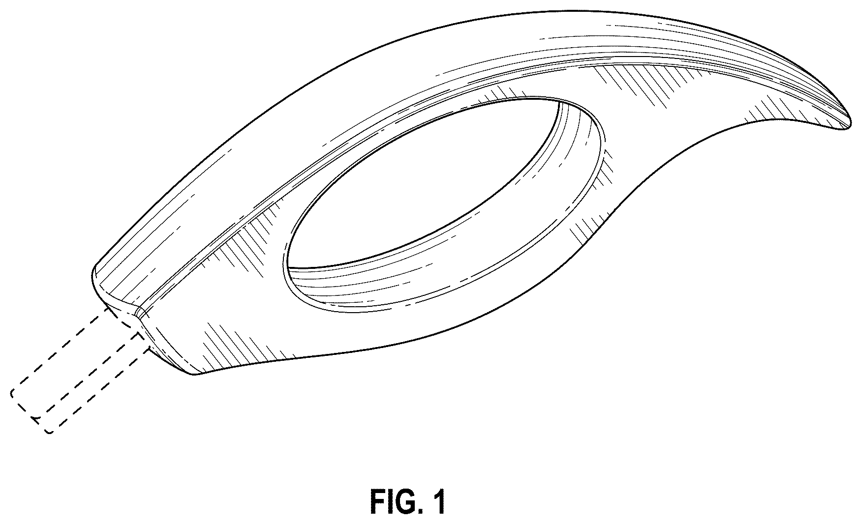 Patent USD1078163 Figure 1 – Razor handle