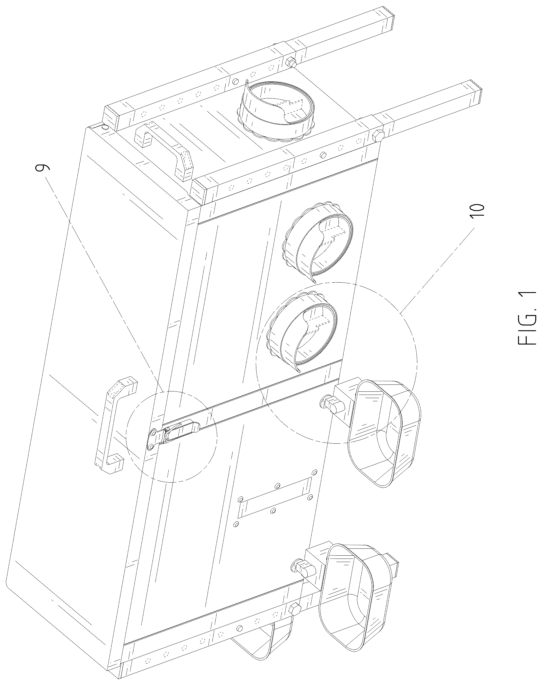 Patent USD1078173 Figure 1 – Animal feeding and drinking trough