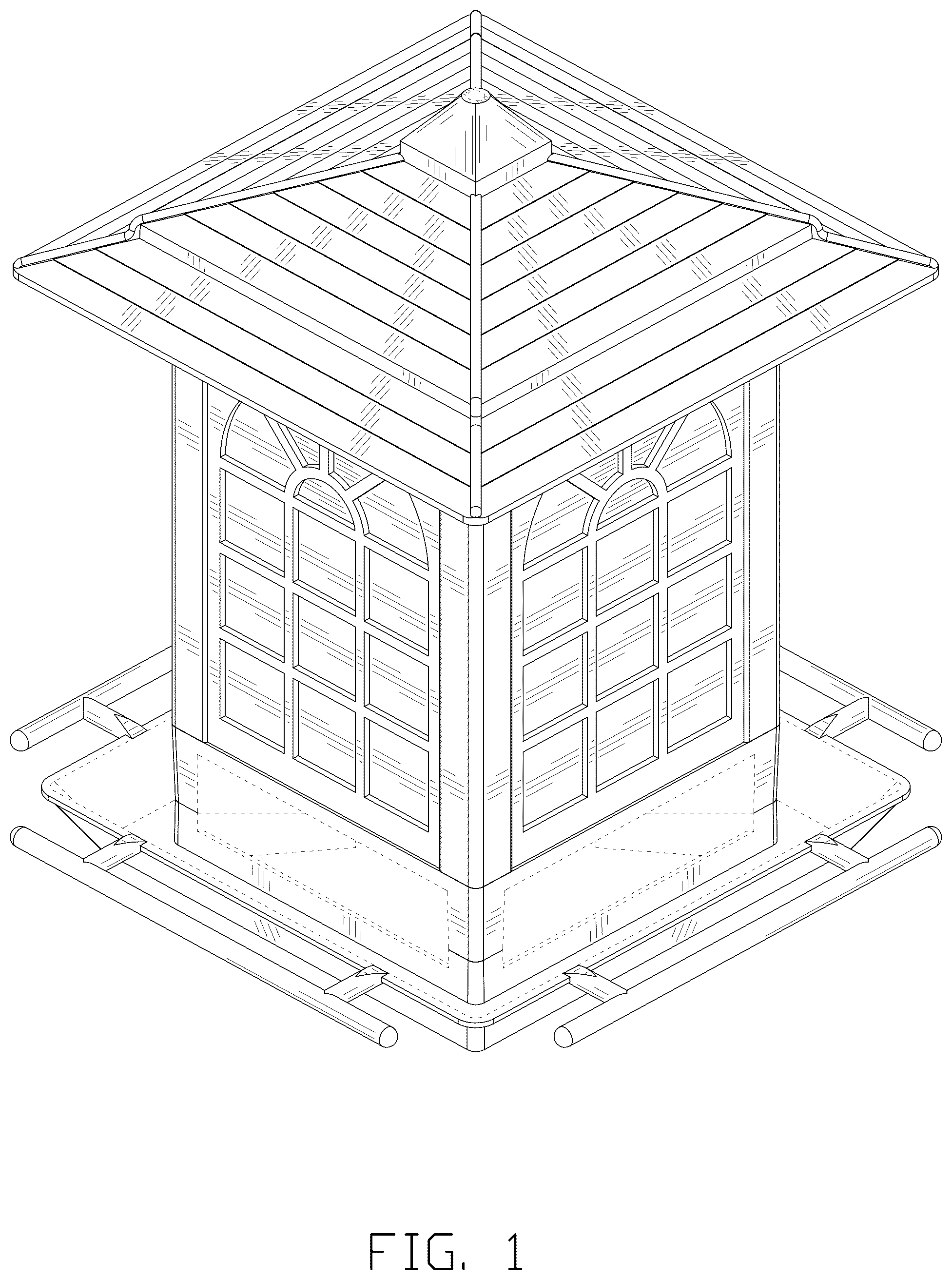 Patent USD1078174 — Bird feeder — Figure 1