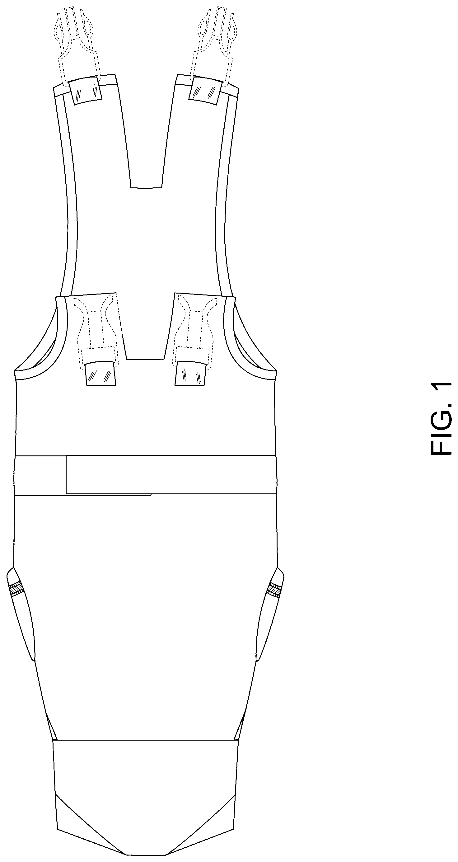 Patent USD1078180 Figure 1 – Medical clothing for pet