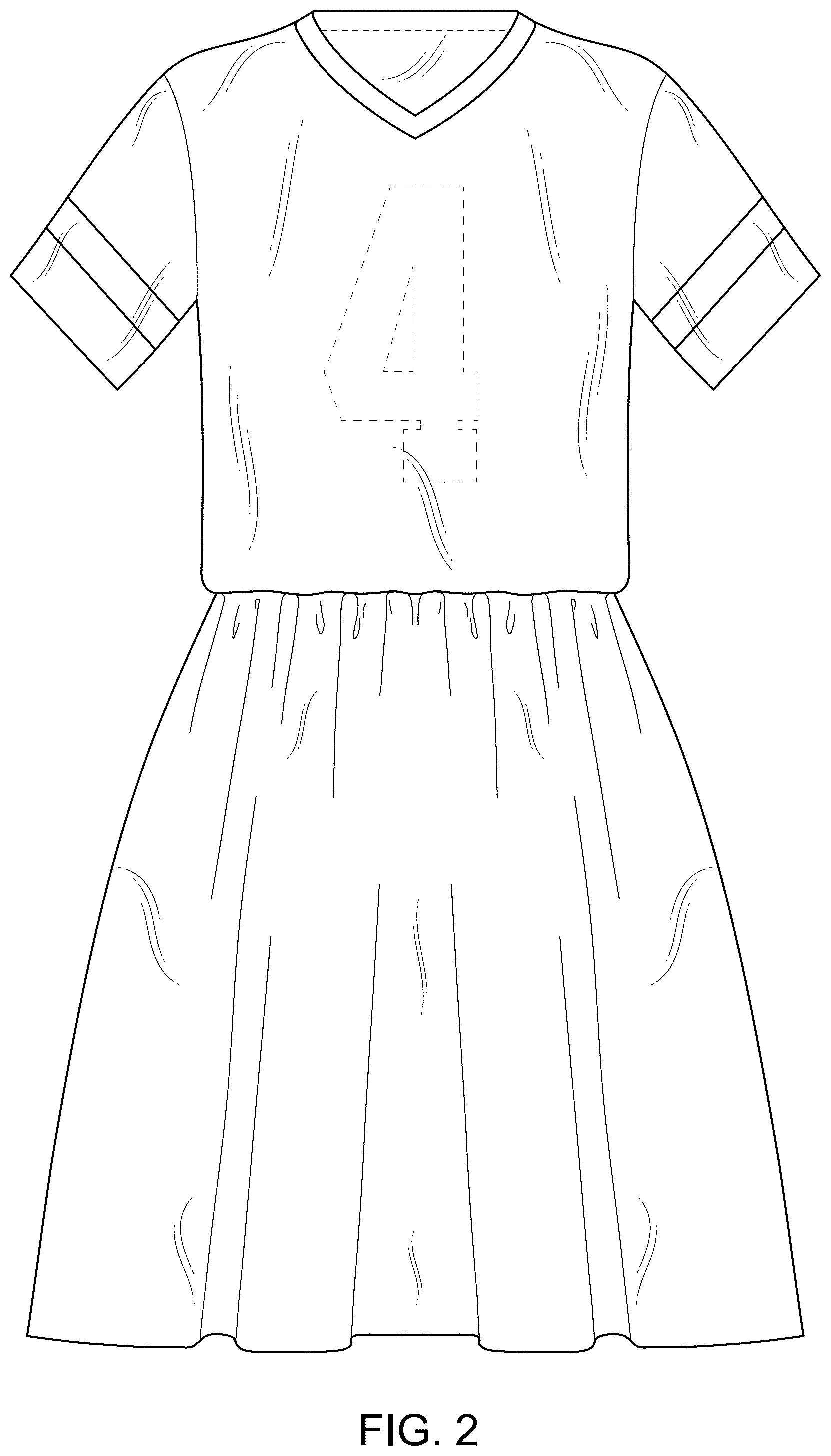 Patent USD1078223 — Football jersey dress — Figure 1