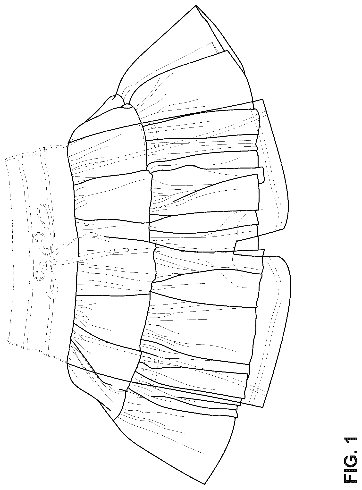 Patent USD1078225 — Skort — Figure 1