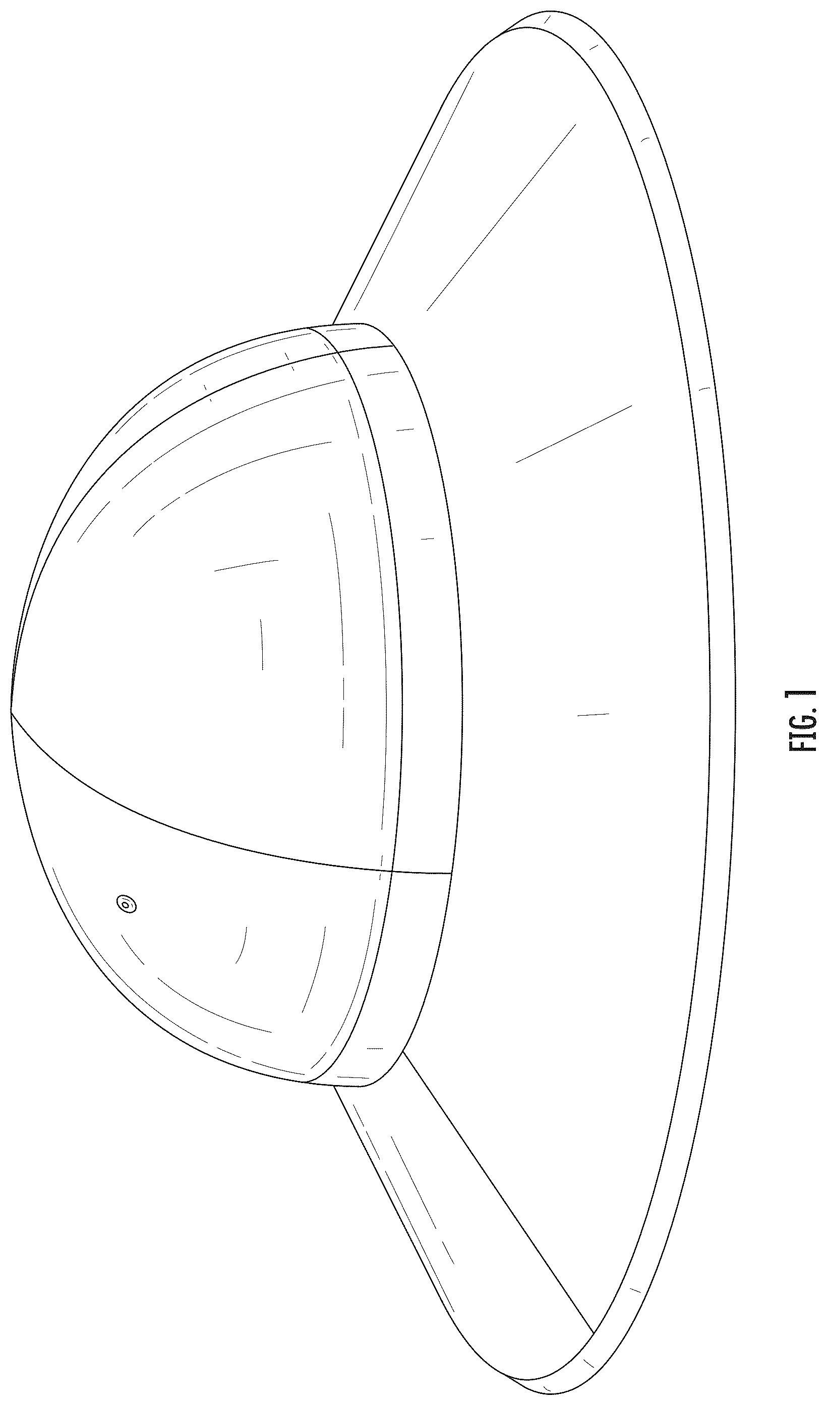 Patent USD1078226 — Gardening hat with opening — Figure 1