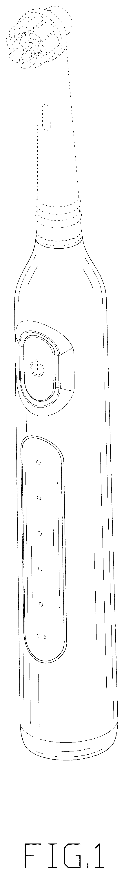 Patent USD1078282 Figure 1 – Electric toothbrush