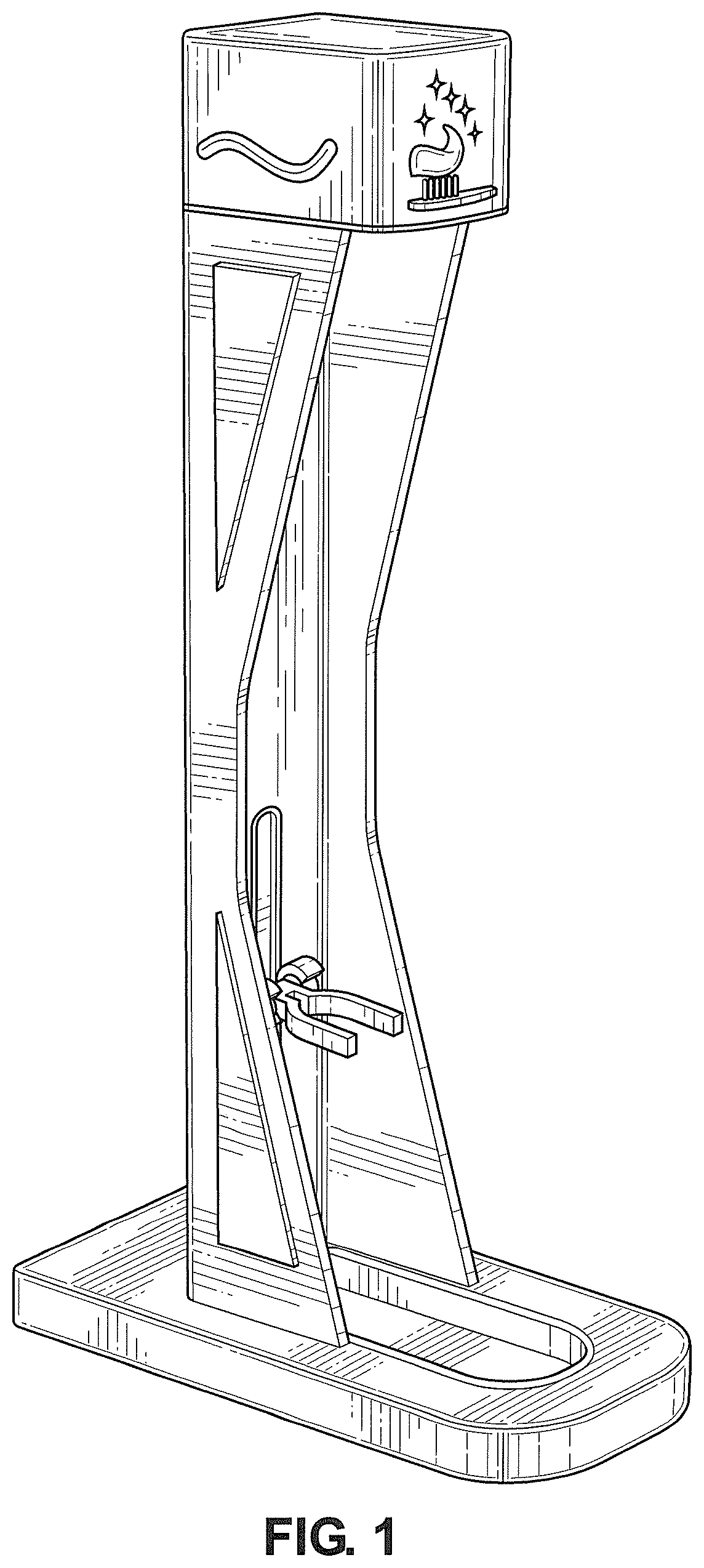 Patent USD1078326 — Electric toothbrush stowage device — Figure 1