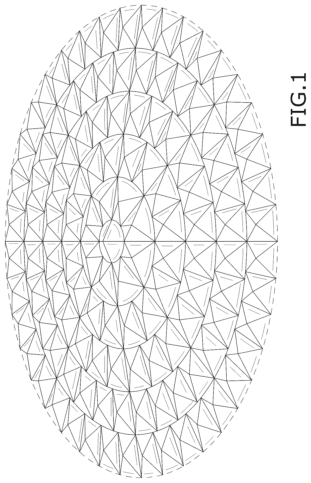 Patent USD1078333 — Circular massage mat with pyramids — Figure 1