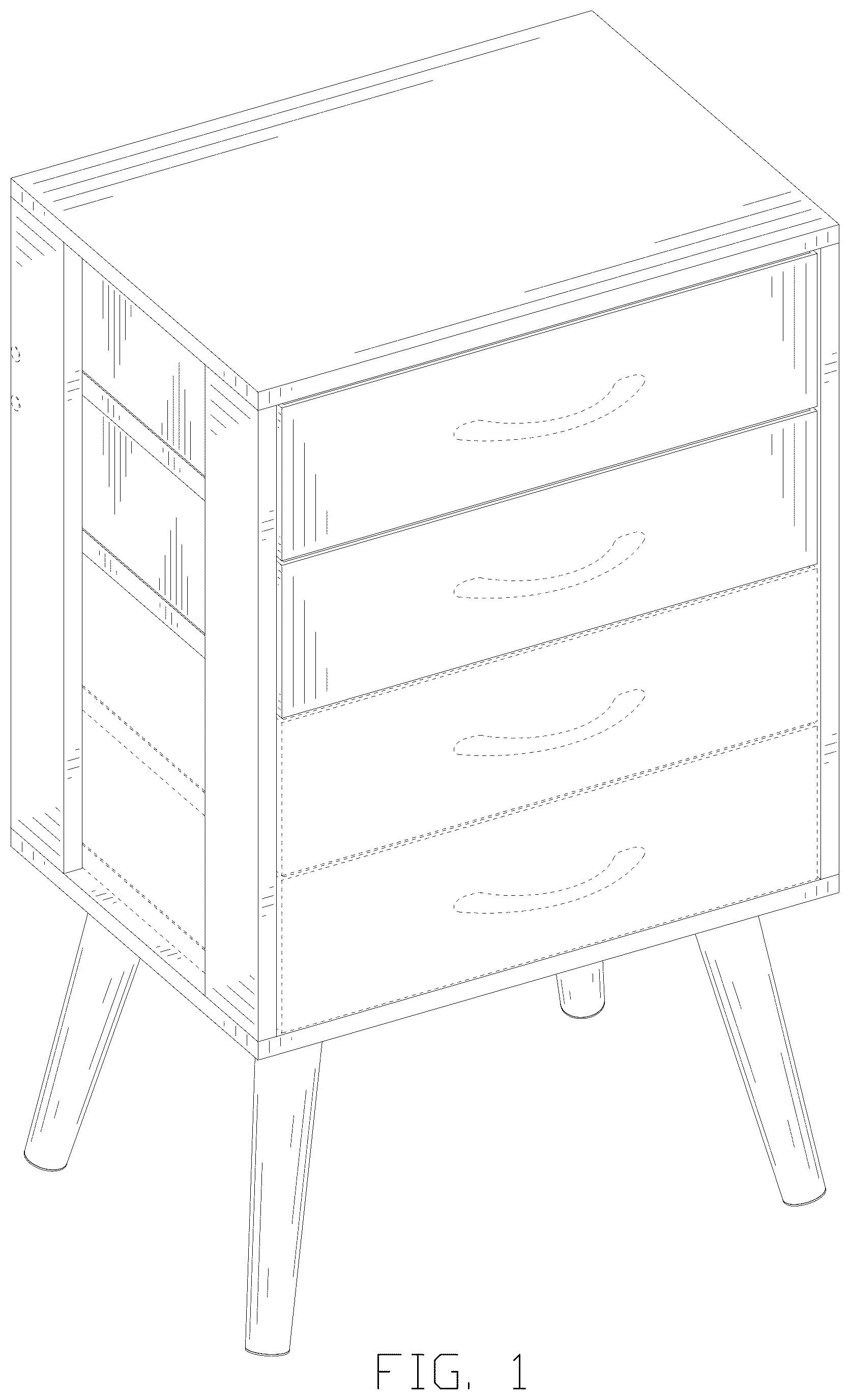 Patent USD1078344 Figure 1 – Night table