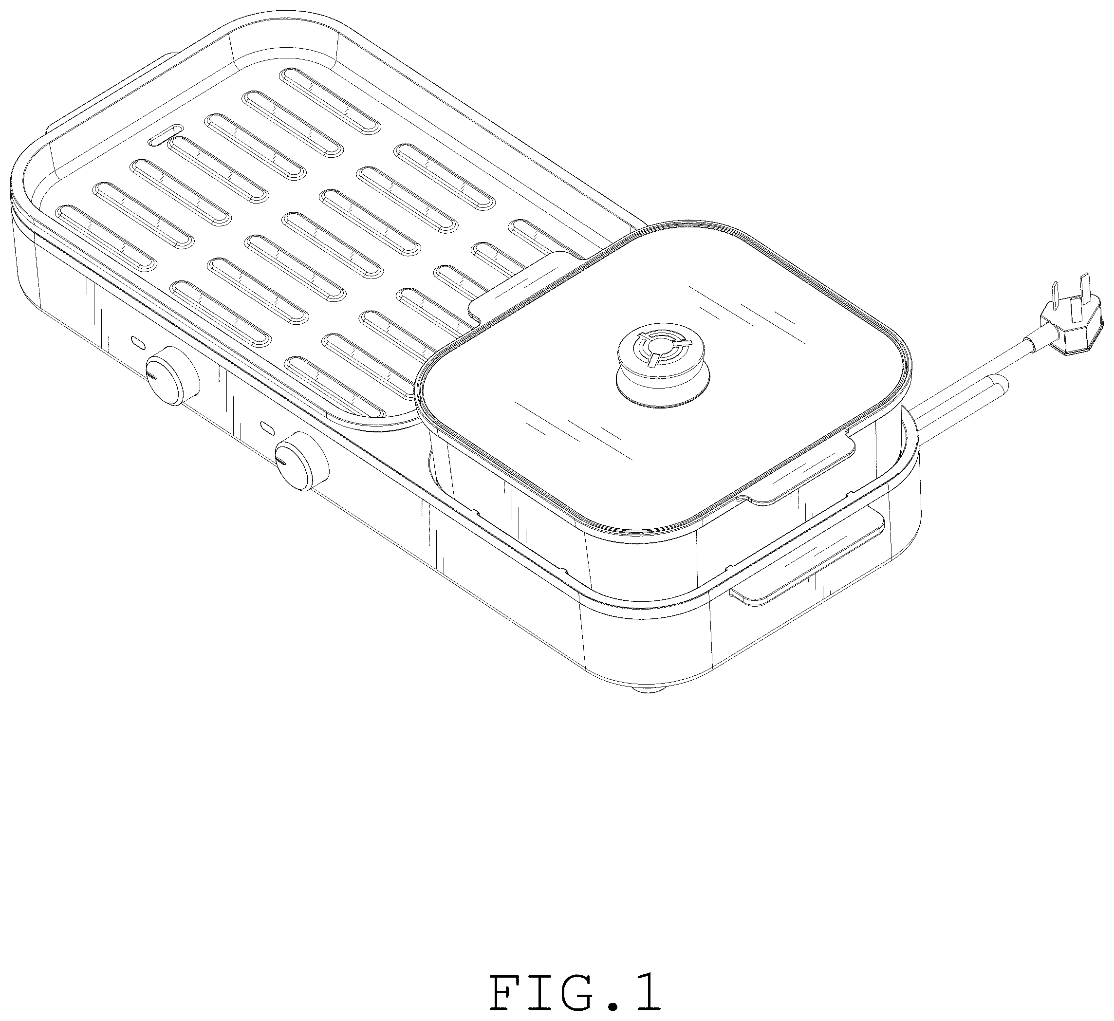 Patent USD1078363 — Electric grill — Figure 1