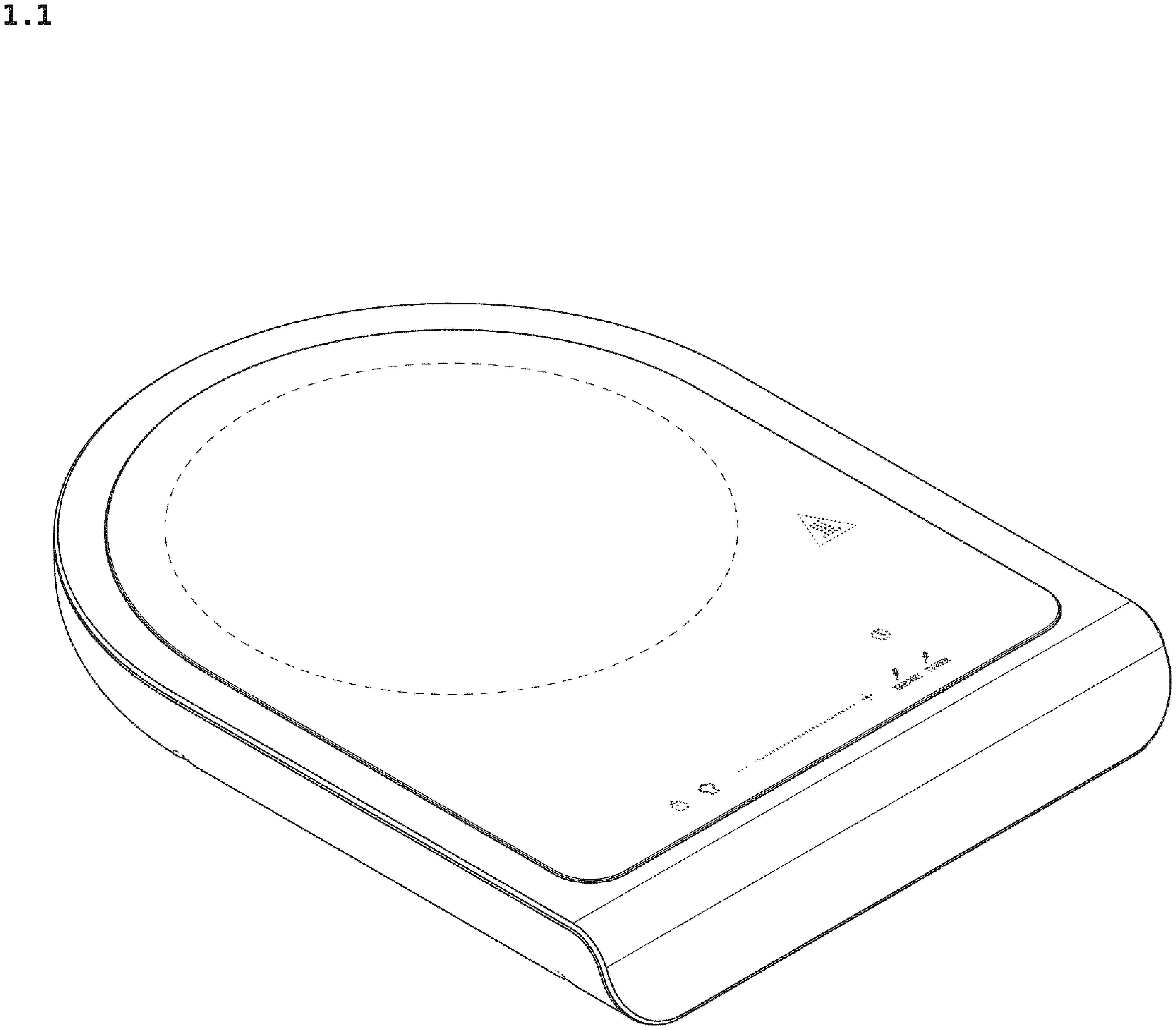 Patent USD1078365 — Induction cooker — Figure 1