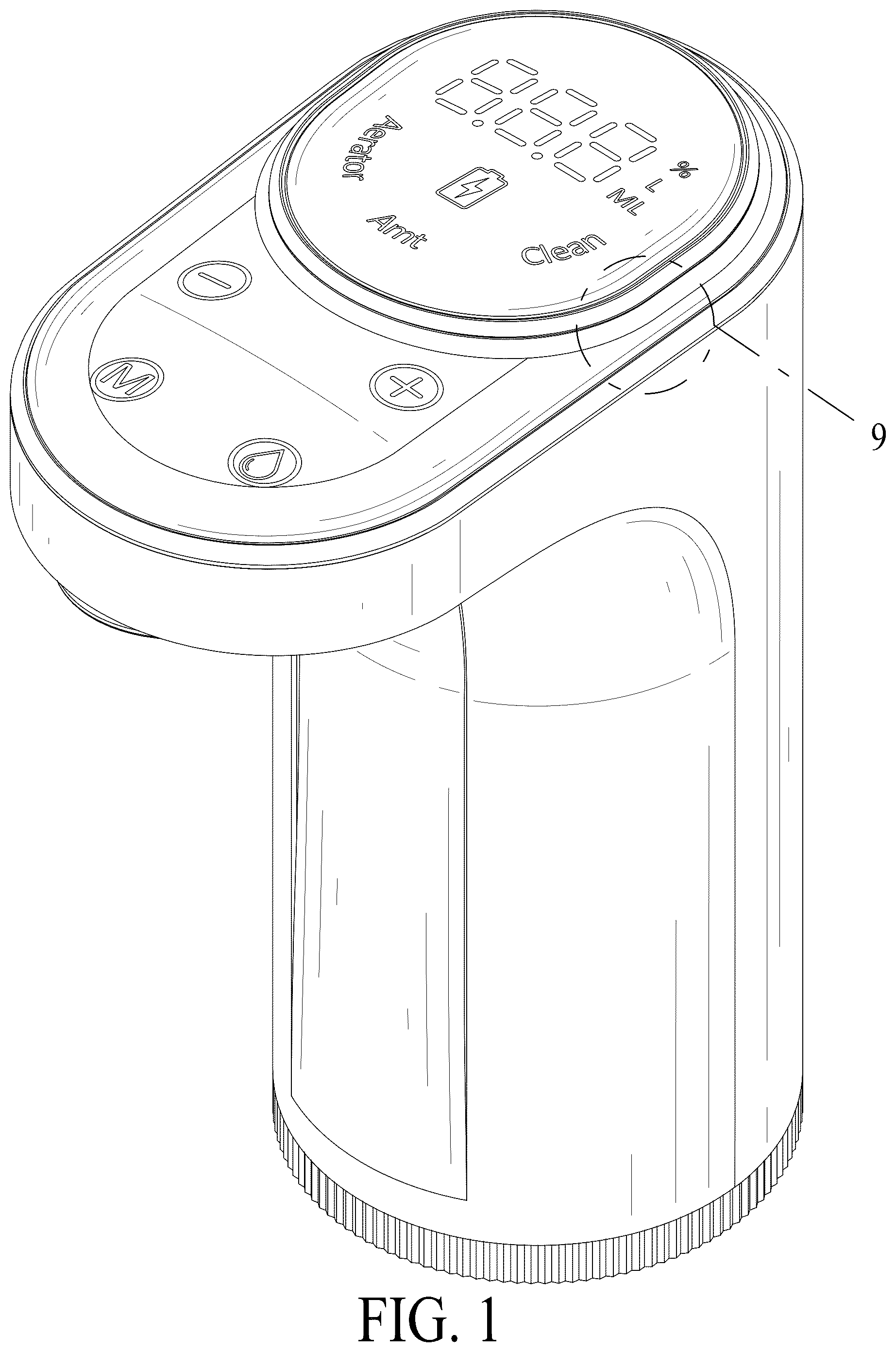 Patent USD1078375 Figure 1 – Wine dispenser